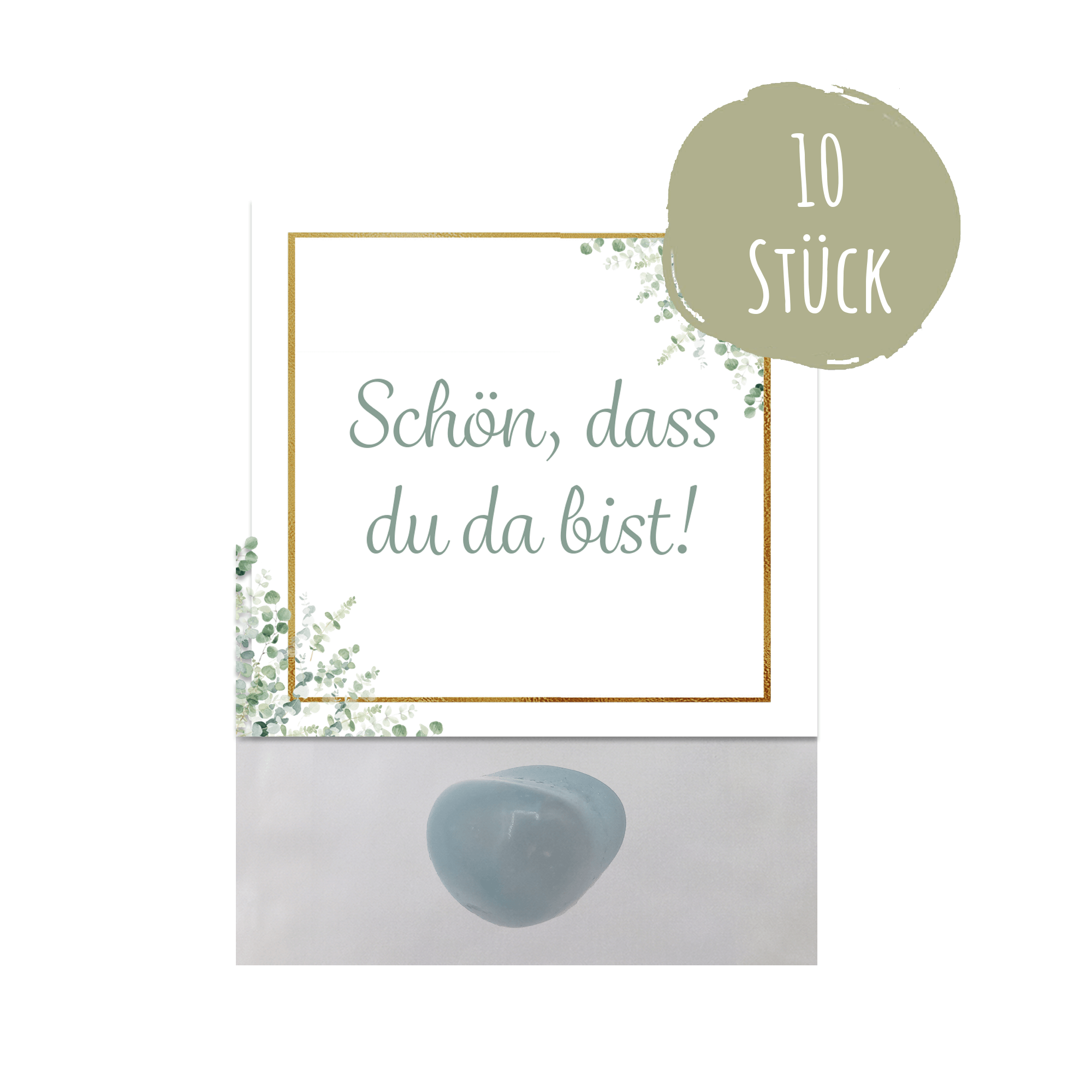 10er Set Glückssteine Hochzeit - Gastgeschenk Jeka - malmichbunt.de