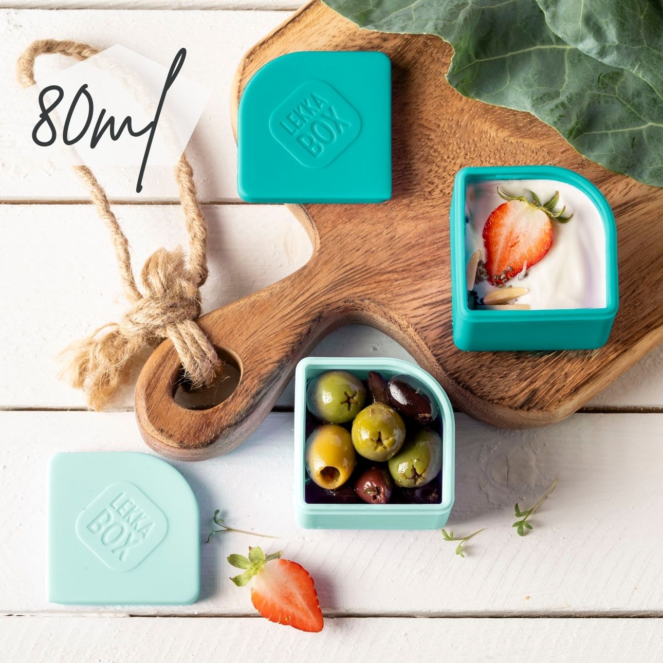 2er Set Lekkabox Silikondose - Ocean Lekkabox - malmichbunt.de