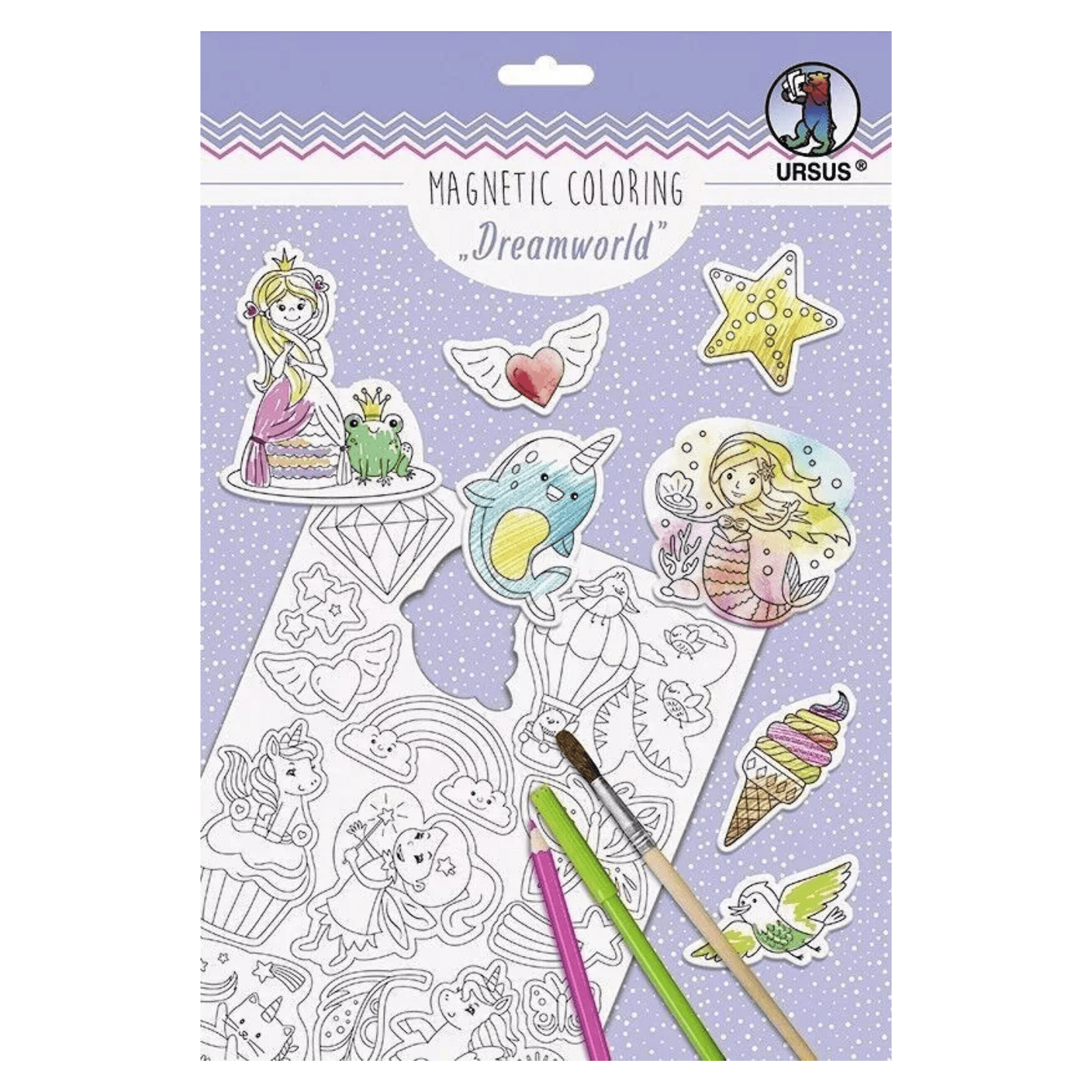 30 Magnete zum Ausmalen - Dreamworld Ursus - malmichbunt.de