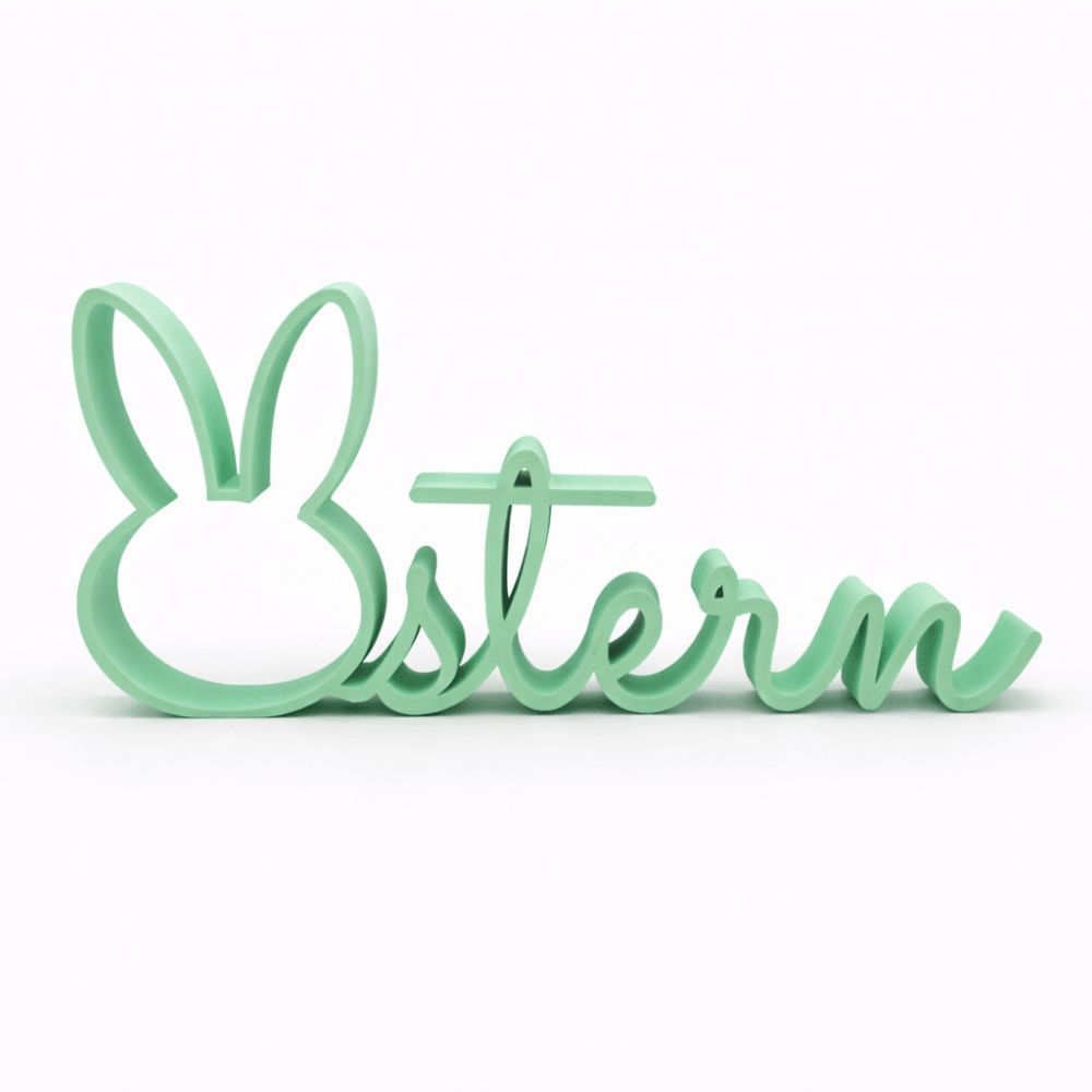 3D - Drucker Schriftzug „Ostern“ – mint Jeka - malmichbunt.de