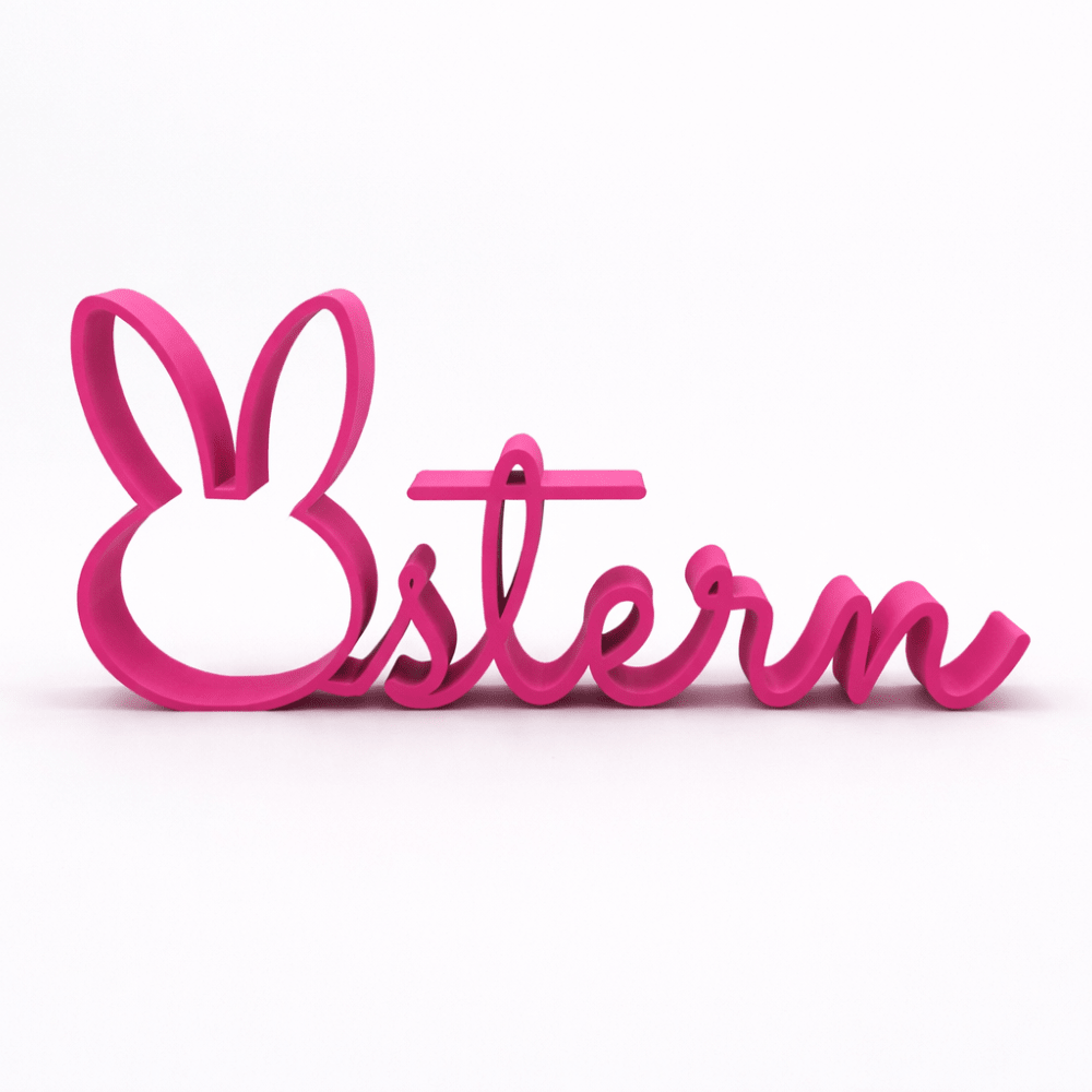 3D - Drucker Schriftzug „Ostern“ - pink Jeka - malmichbunt.de