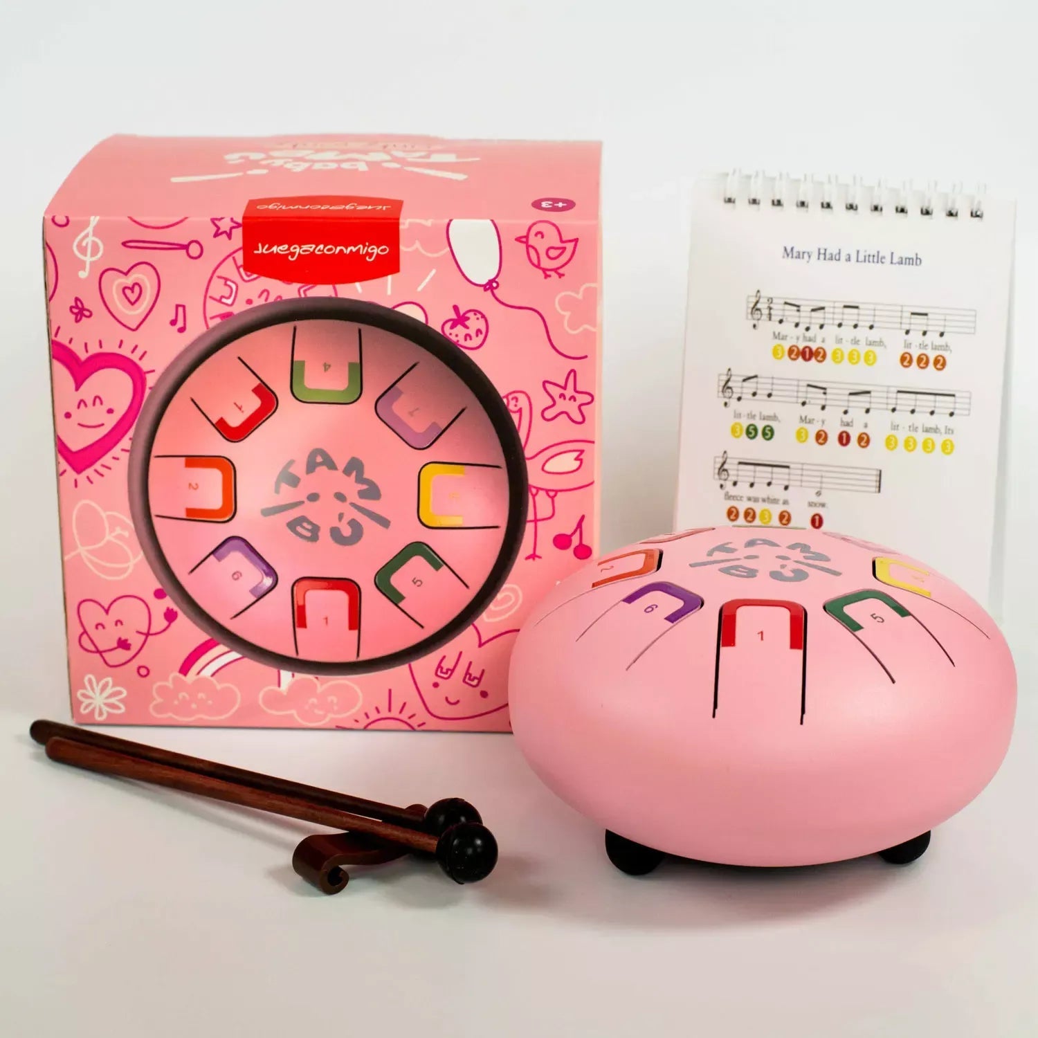 Baby Tambu Zungentrommeln Pinky Winky (Pink) JuegaConmigo - malmichbunt.de