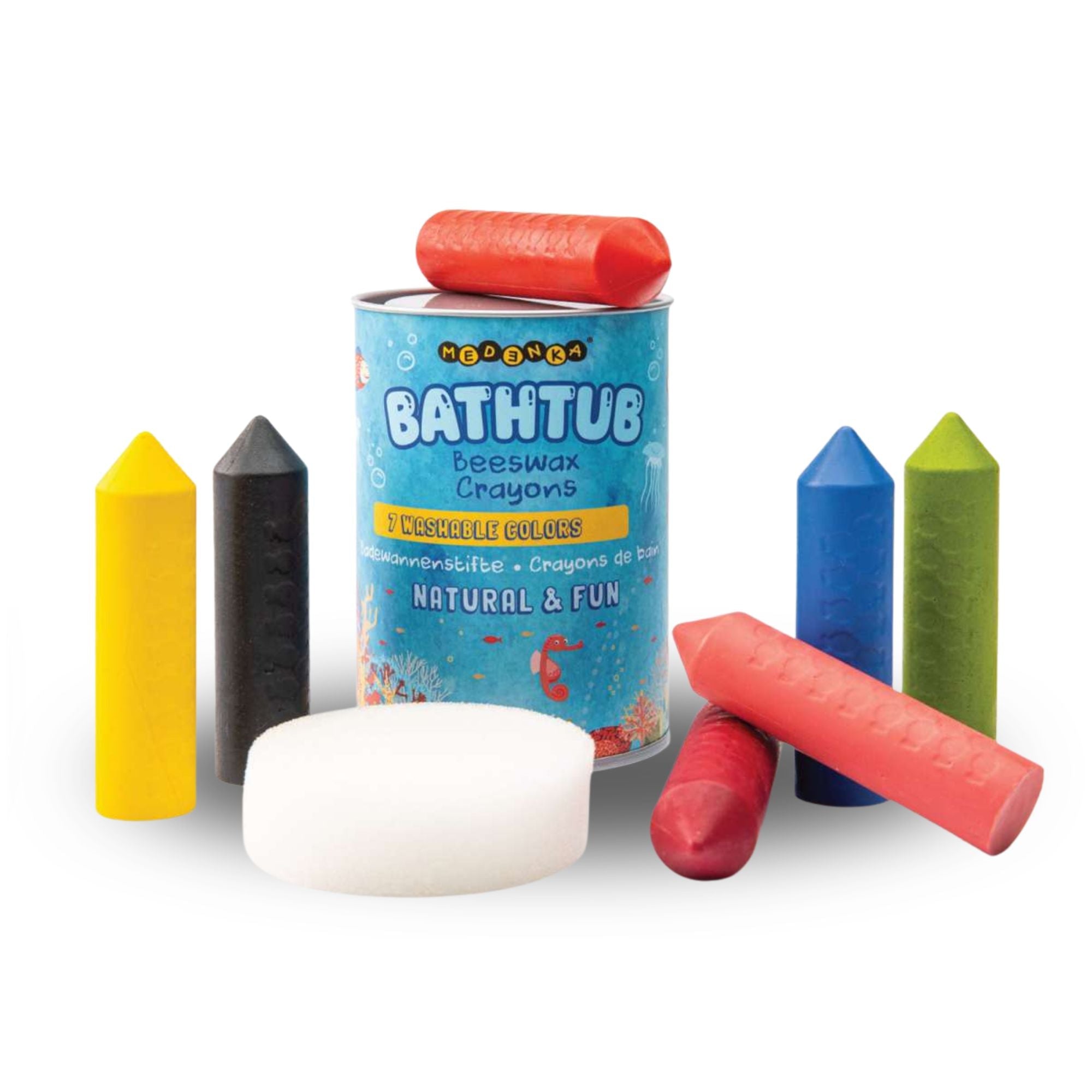 Badewannenstifte aus Bienenwachs Funtrading - malmichbunt.de
