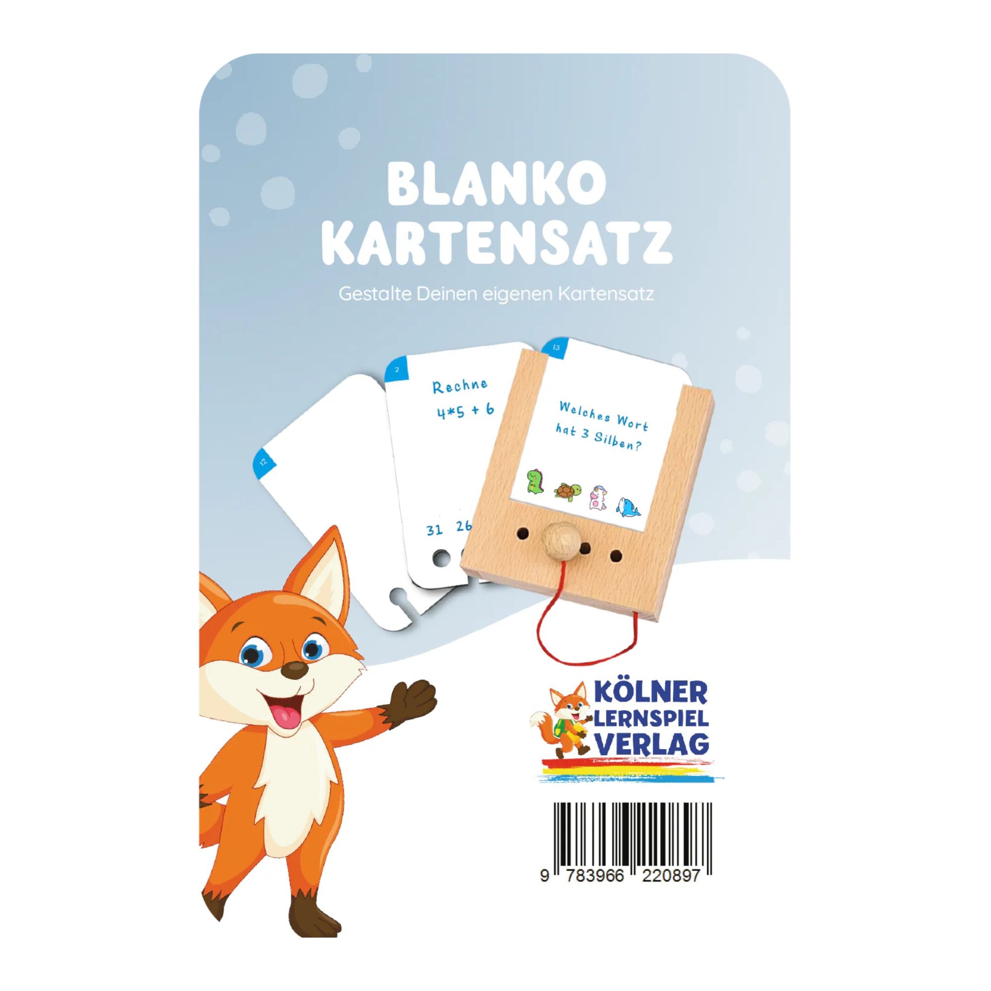 Blanko Kartensatz - Übungen für den Lochkasten Lernspielverlag - malmichbunt.de