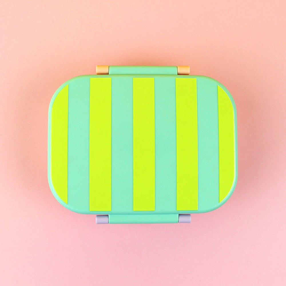 Brotdose/Lunchbox – mint/gelb/apricot im Geschenkkarton Ava & Yves - malmichbunt.de