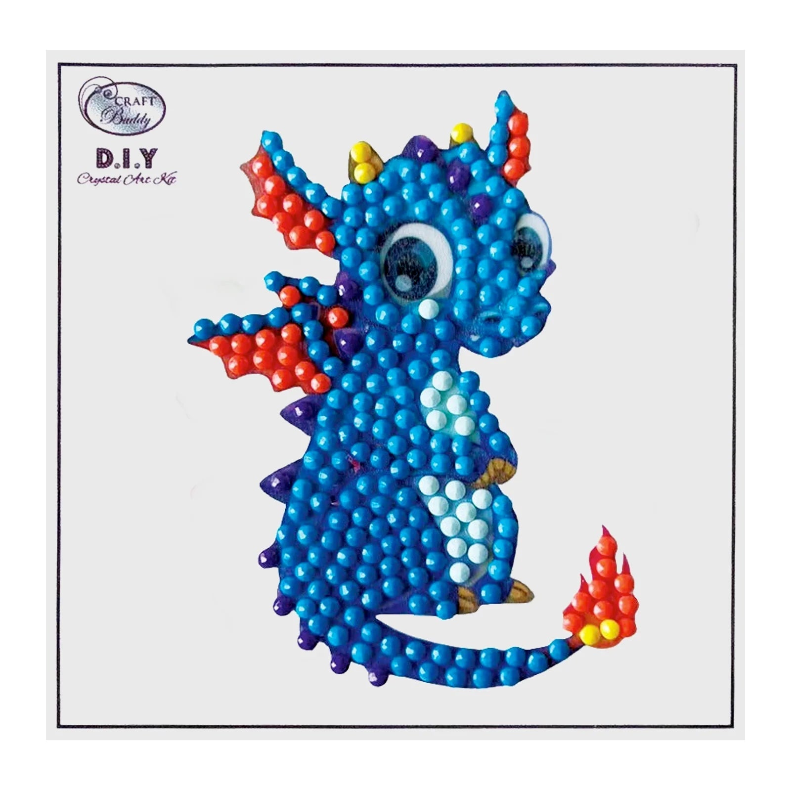 Crystal Art Sticker Kit - Motiv Drache Craft Buddy - malmichbunt.de