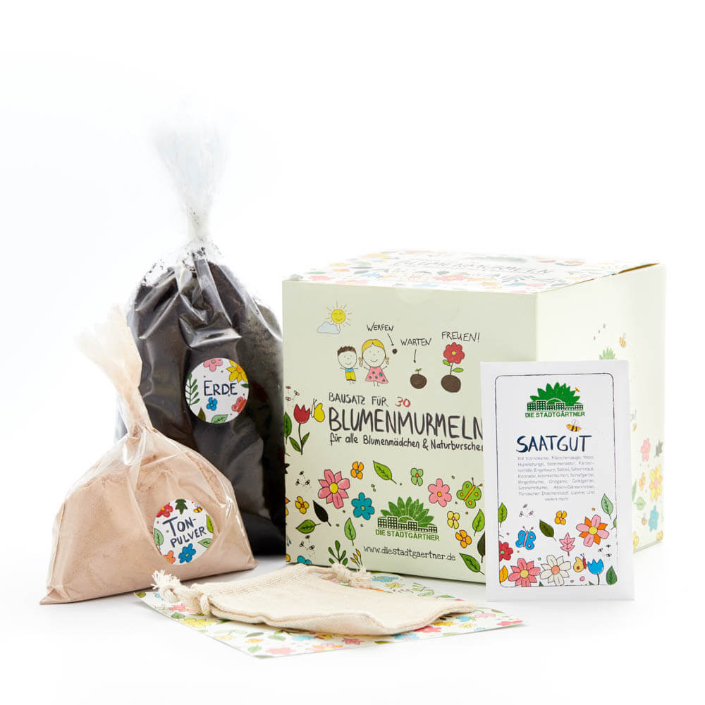 DIY Blumenmurmeln Bausatz Die Stadtgärtner - malmichbunt.de