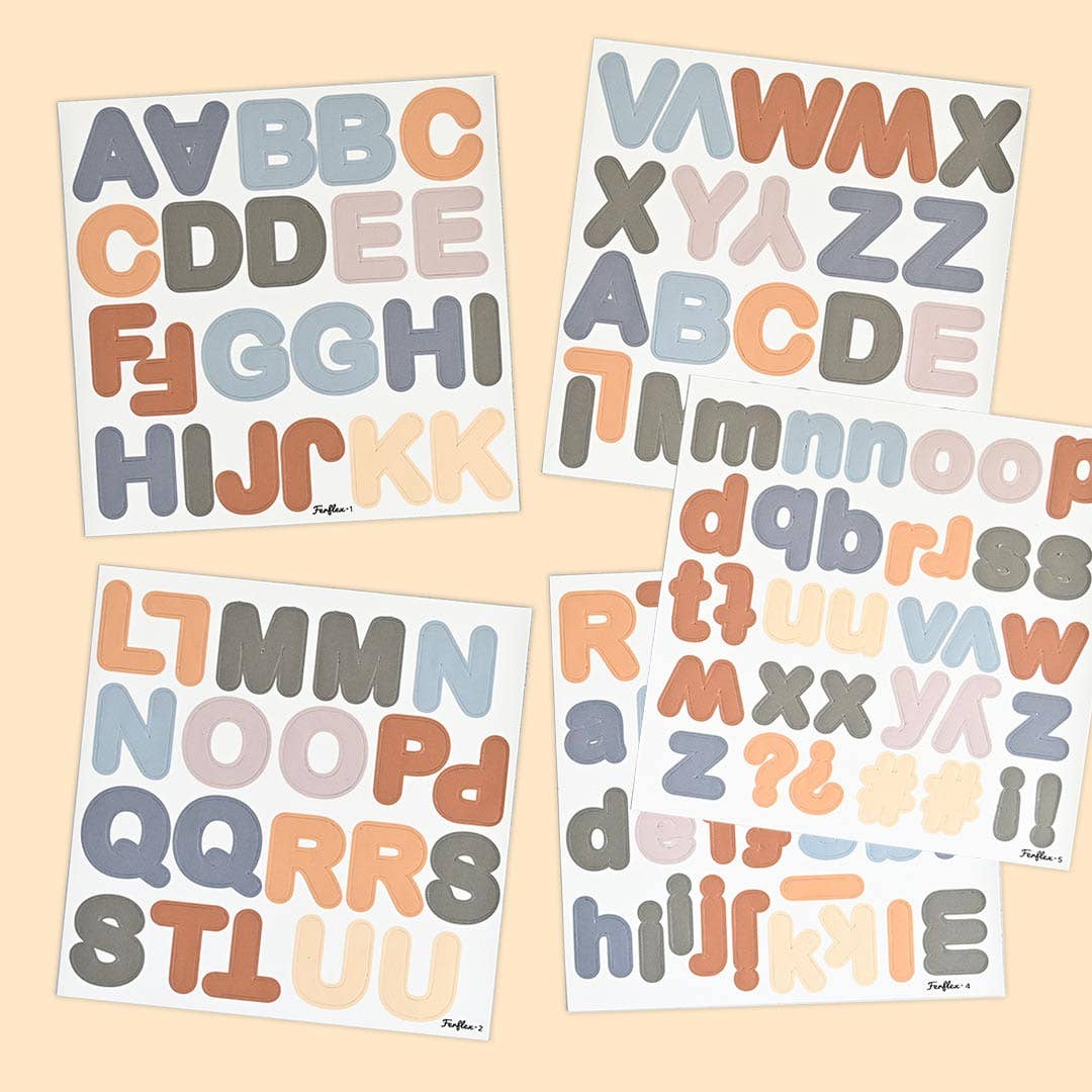 Ferflex Magnetische Buchstaben – Karamellblau – Set mit 125 Magneten Ferflex - malmichbunt.de