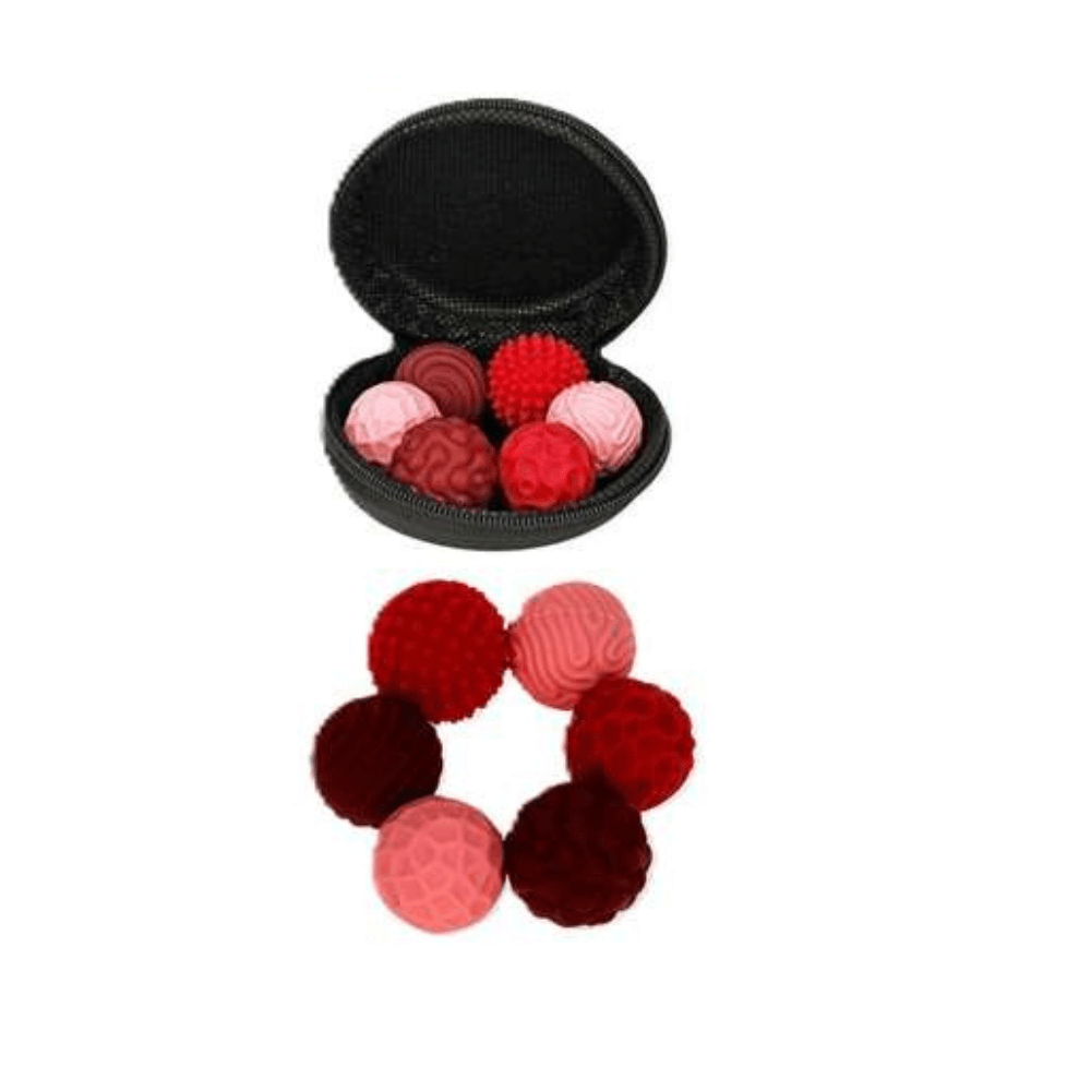 FidgNetics - 6 magnetische Antistress - Kugeln rot Funtrading - malmichbunt.de