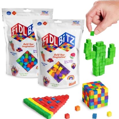 Fidl Bitz Bundle Set 2 Tüten ca. 600 Würfel - 60g Jactal - malmichbunt.de