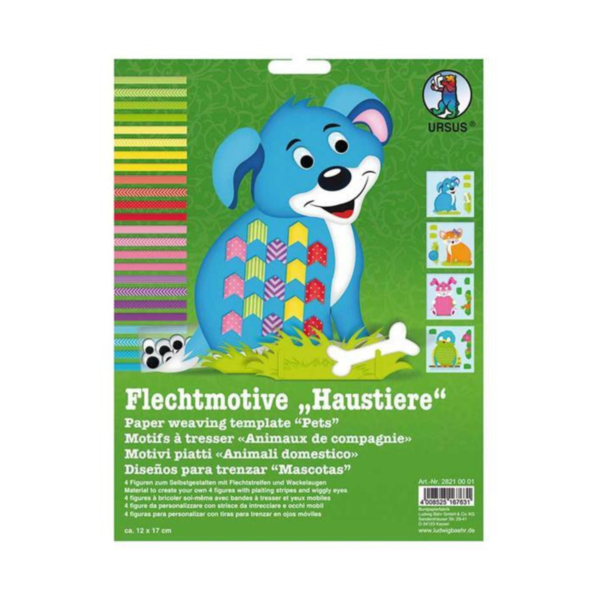 Flechtmotive Haustiere Ursus - malmichbunt.de