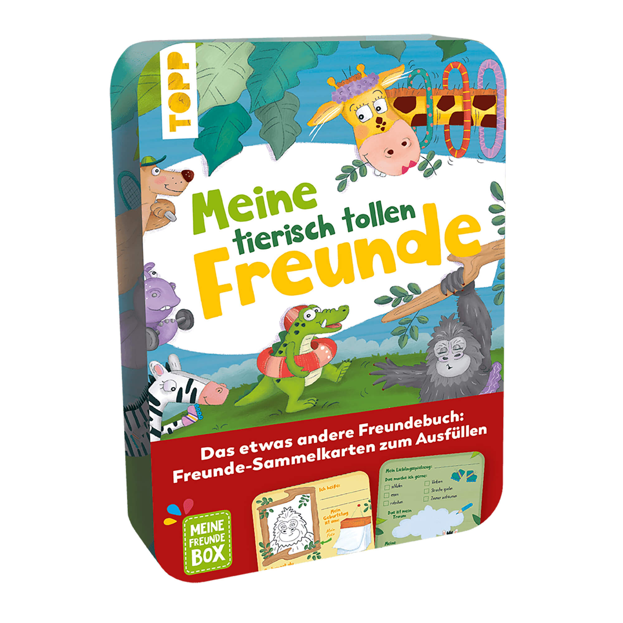 Freundebuch - Karten "Meine tierisch tollen Freunde" TOPP Verlag - malmichbunt.de