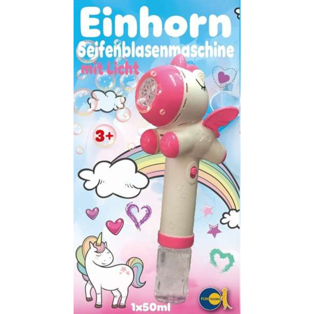 Funtrading - Seifenblasenmaschine Einhorn Pink Funtrading - malmichbunt.de
