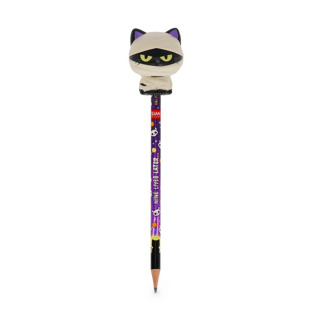 Halloween-Anti-Stress-Bleistift Mummy Cat „Nine Lives Later“ - Squeezies Legami - malmichbunt.de