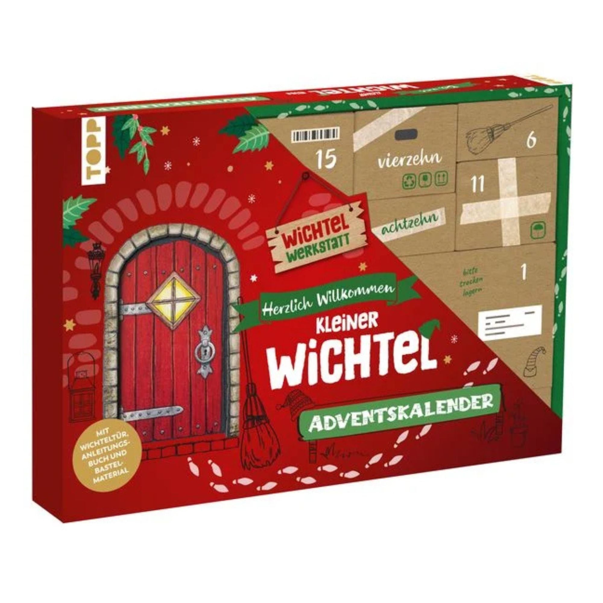 Herzlich Willkommen, kleiner Wichtel - Adventskalender TOPP Verlag - malmichbunt.de