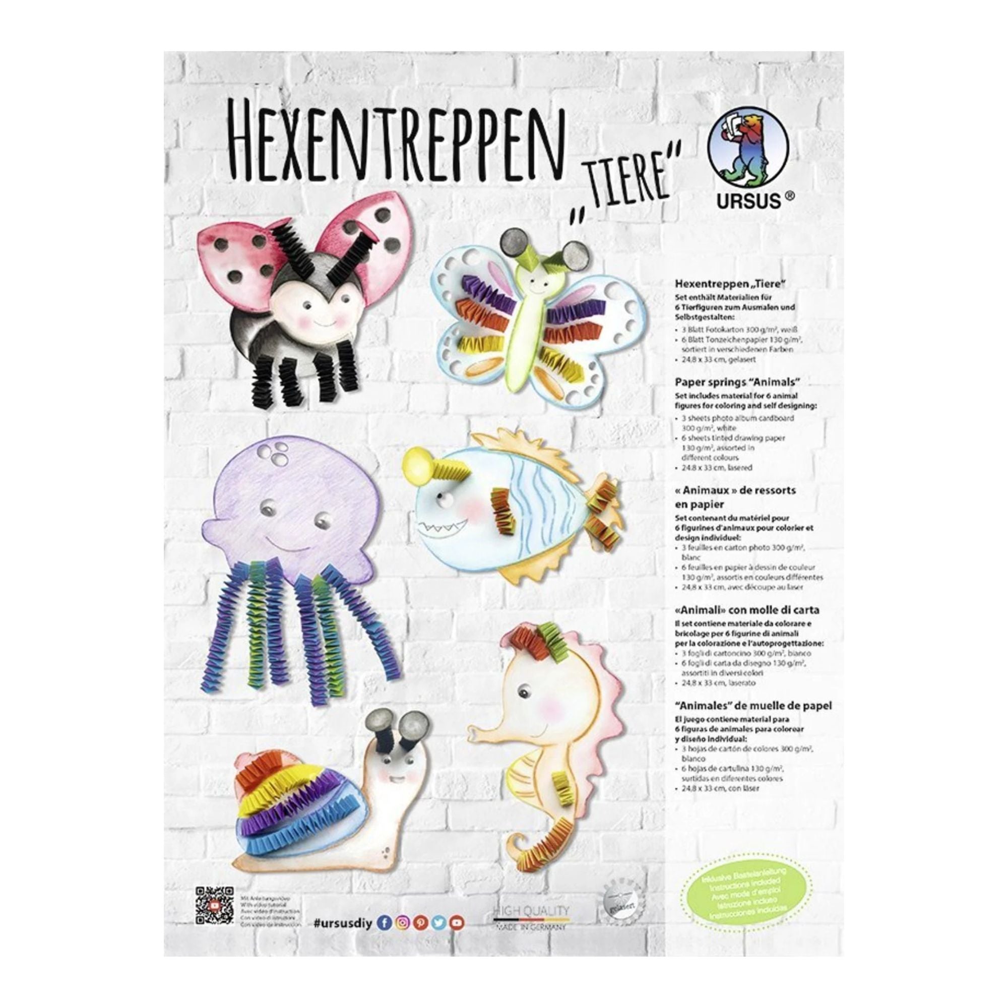 Hexentreppen - Bastelset Tiere Ursus - malmichbunt.de