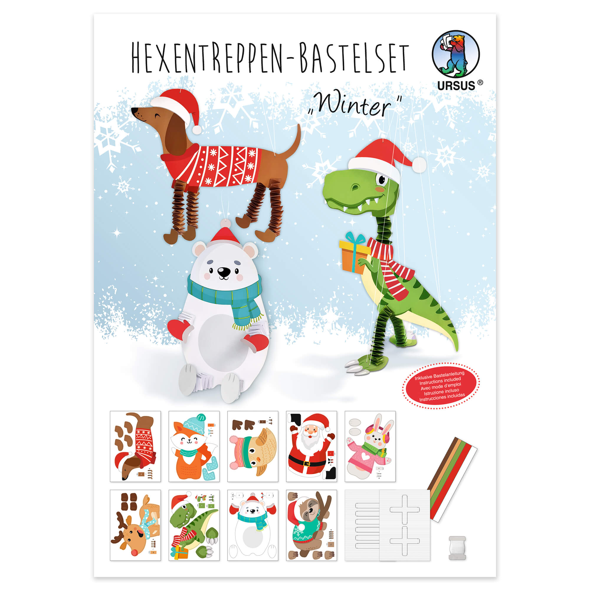 Hexentreppen - Bastelset Winter Ursus - malmichbunt.de