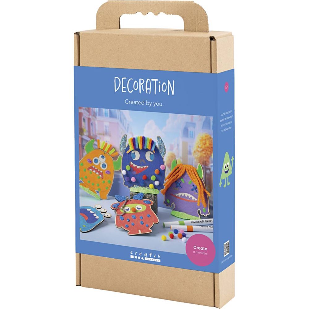 Kreativ Set Dekoration – Lustige Monster basteln für Kinder Creativ Company - malmichbunt.de