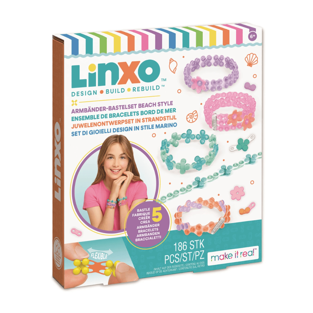 Linxo Armbänder - Bastelset (Pastell) Make it Real - malmichbunt.de