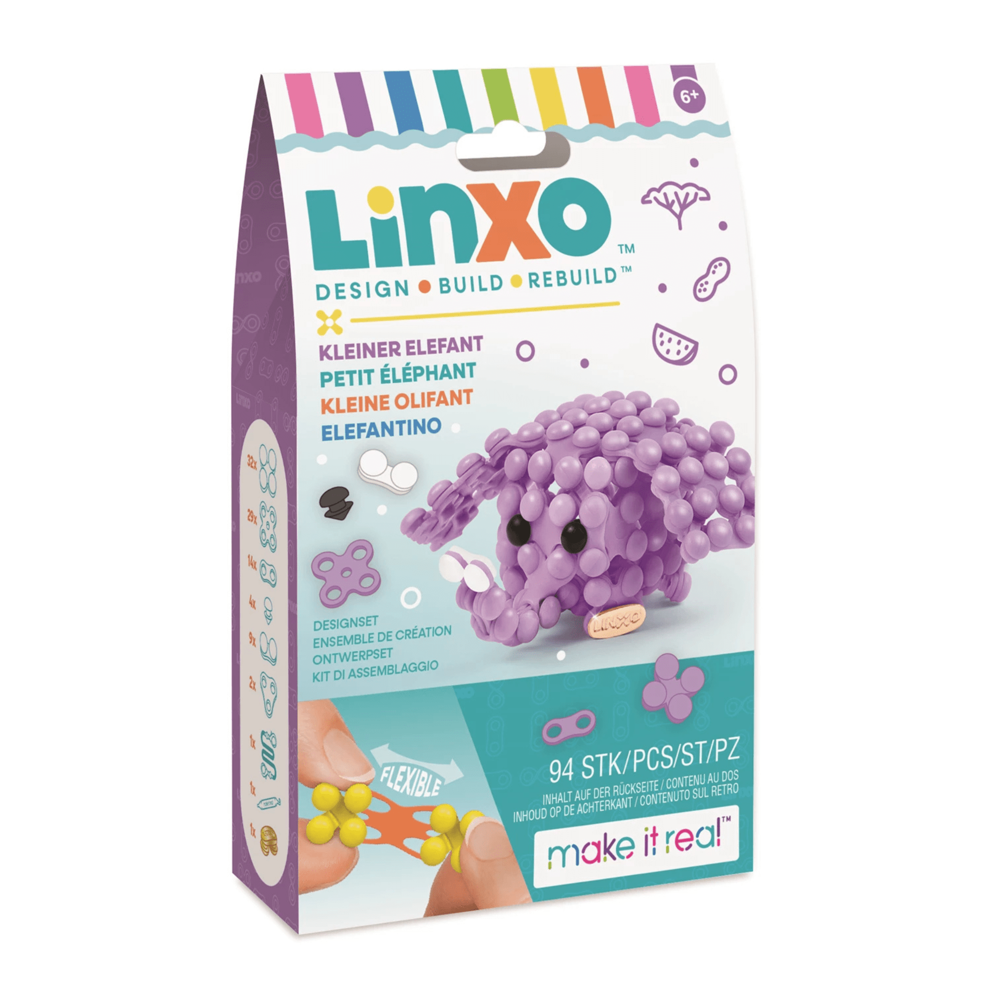 Linxo Schlüsselanhänger - Bastelset - kleiner Elefant Make it Real - malmichbunt.de