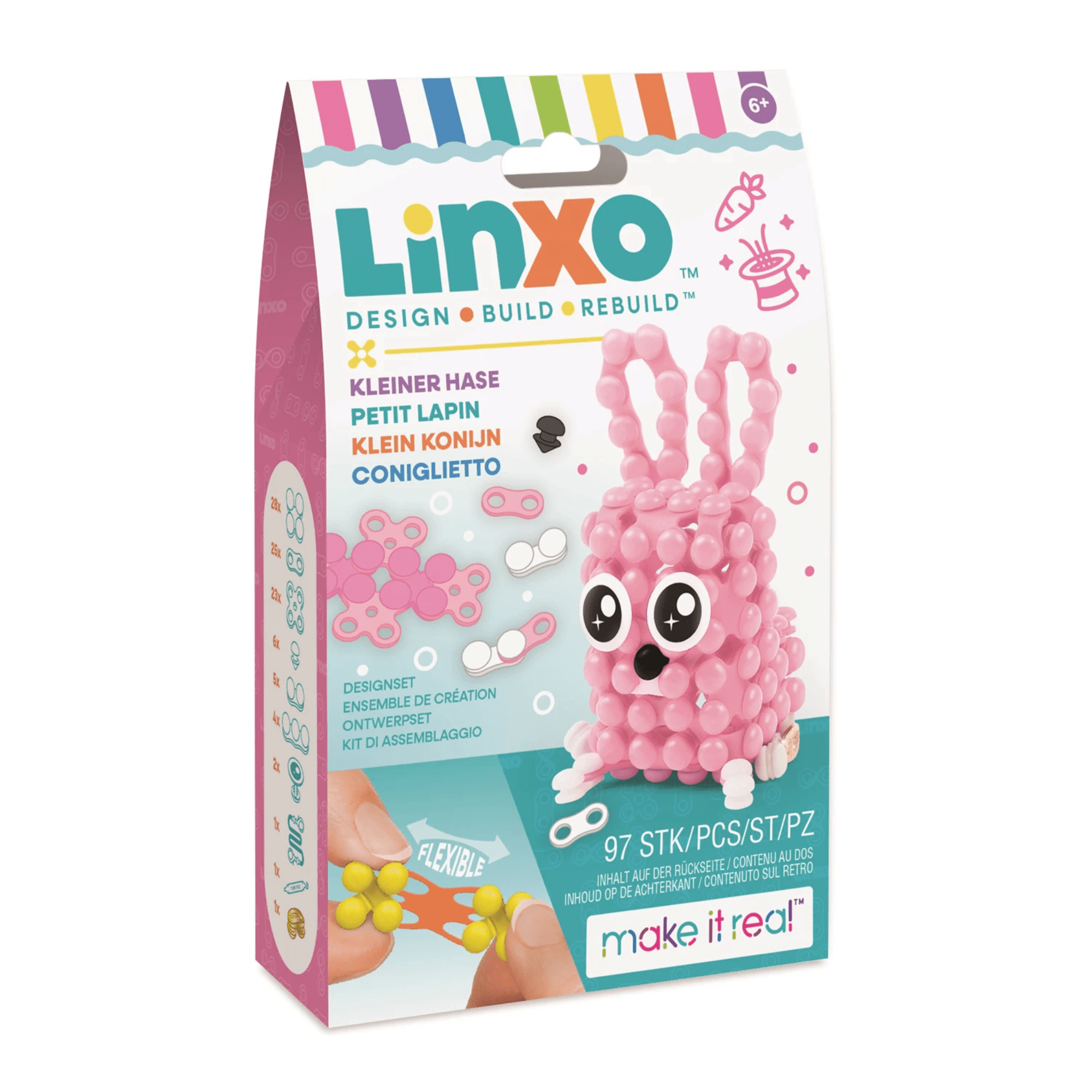 Linxo Schlüsselanhänger - Bastelset - kleiner Hase Make it Real - malmichbunt.de