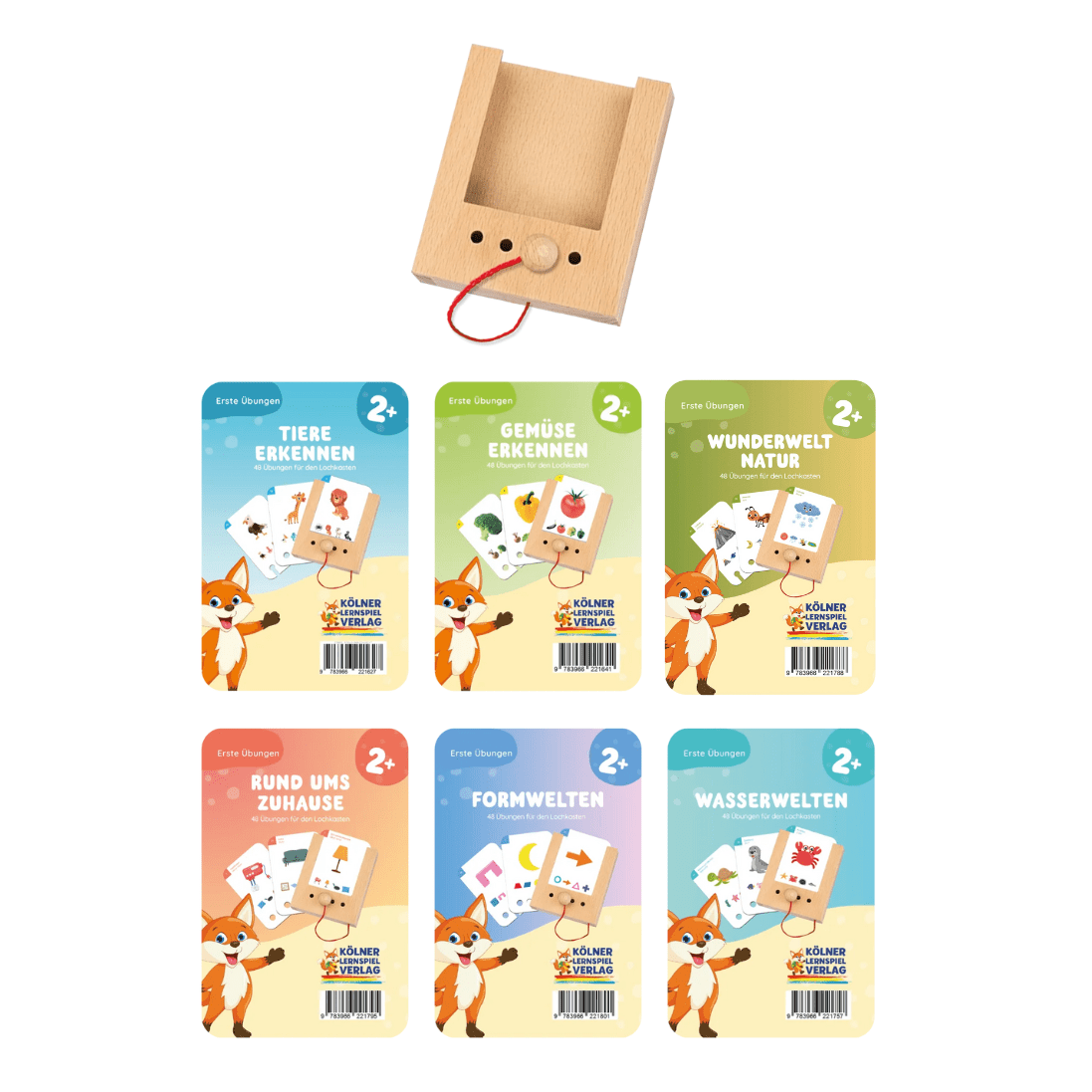 Lochkasten Set (2 Jahre mit 6 Kartensätzen) NEU Lernspielverlag - malmichbunt.de