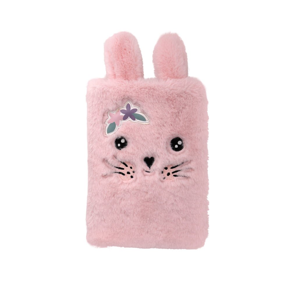 Lulubug Plüsch - Notizbuch Hase „Hoppy“ rosa Bell Trade - malmichbunt.de