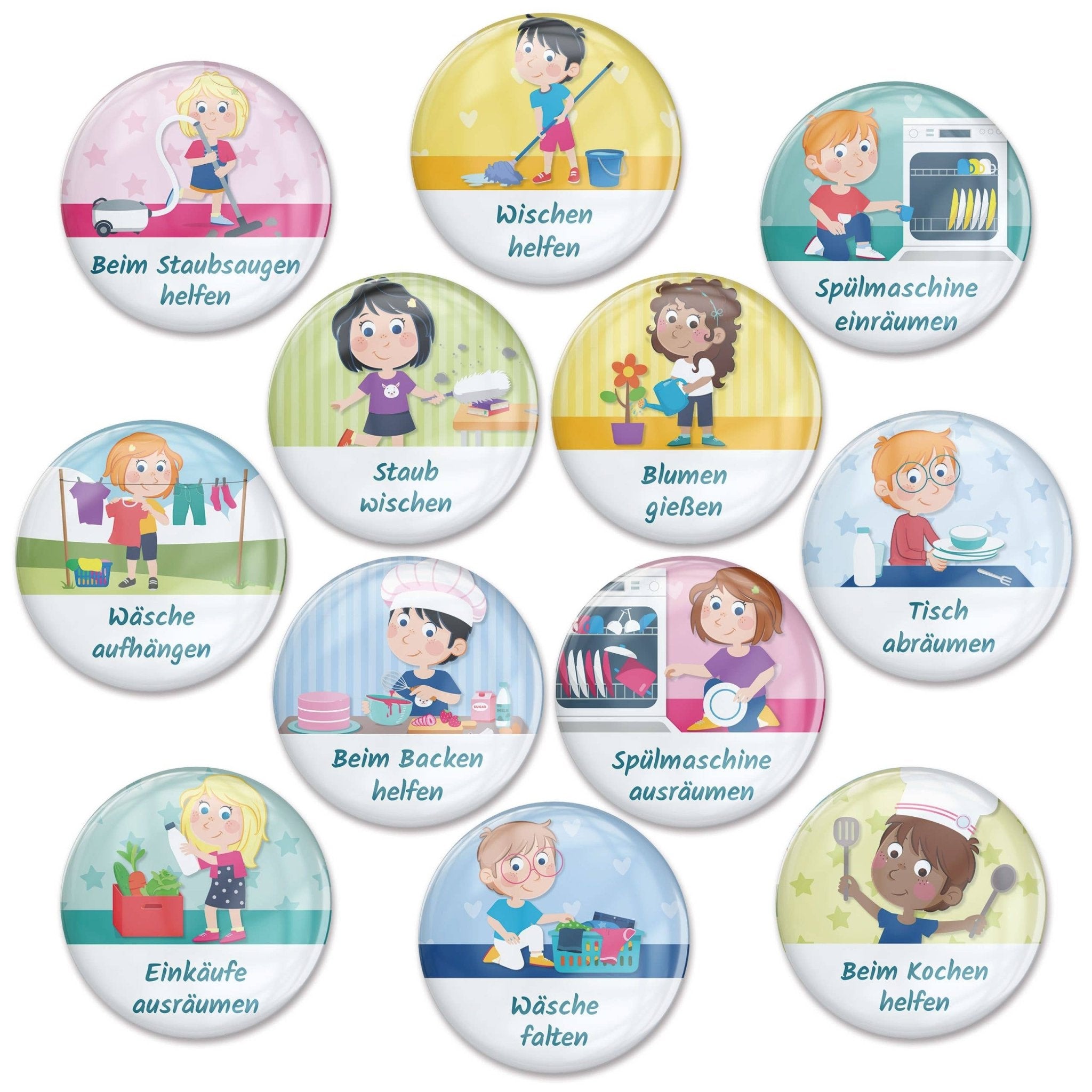 Magnet - Erweiterungs - Set "Kleine Helfer" Papierdrachen - malmichbunt.de
