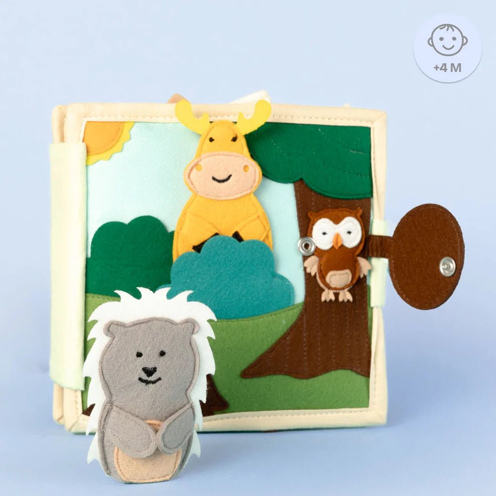 Mini Quiet Book "Tierfreunde" (ab 4 Monaten) Jolly Designs - malmichbunt.de