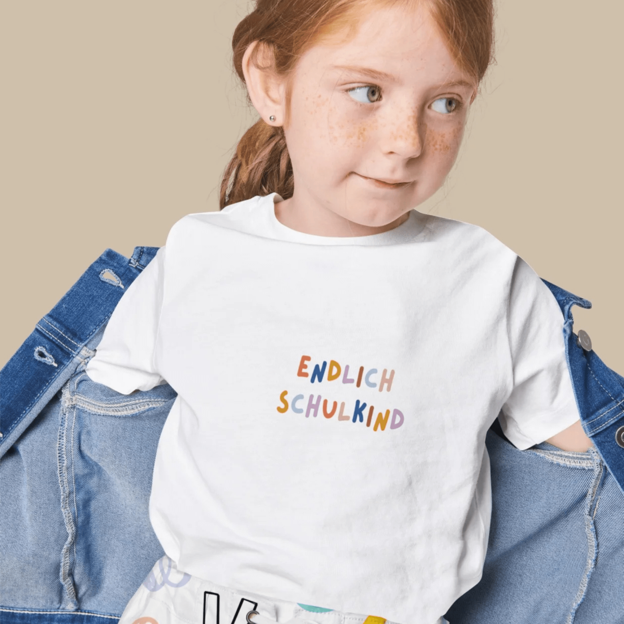 Modern Kids Art - Bügelbild "Endlich Schulkind" klein Modern Kids Art - malmichbunt.de