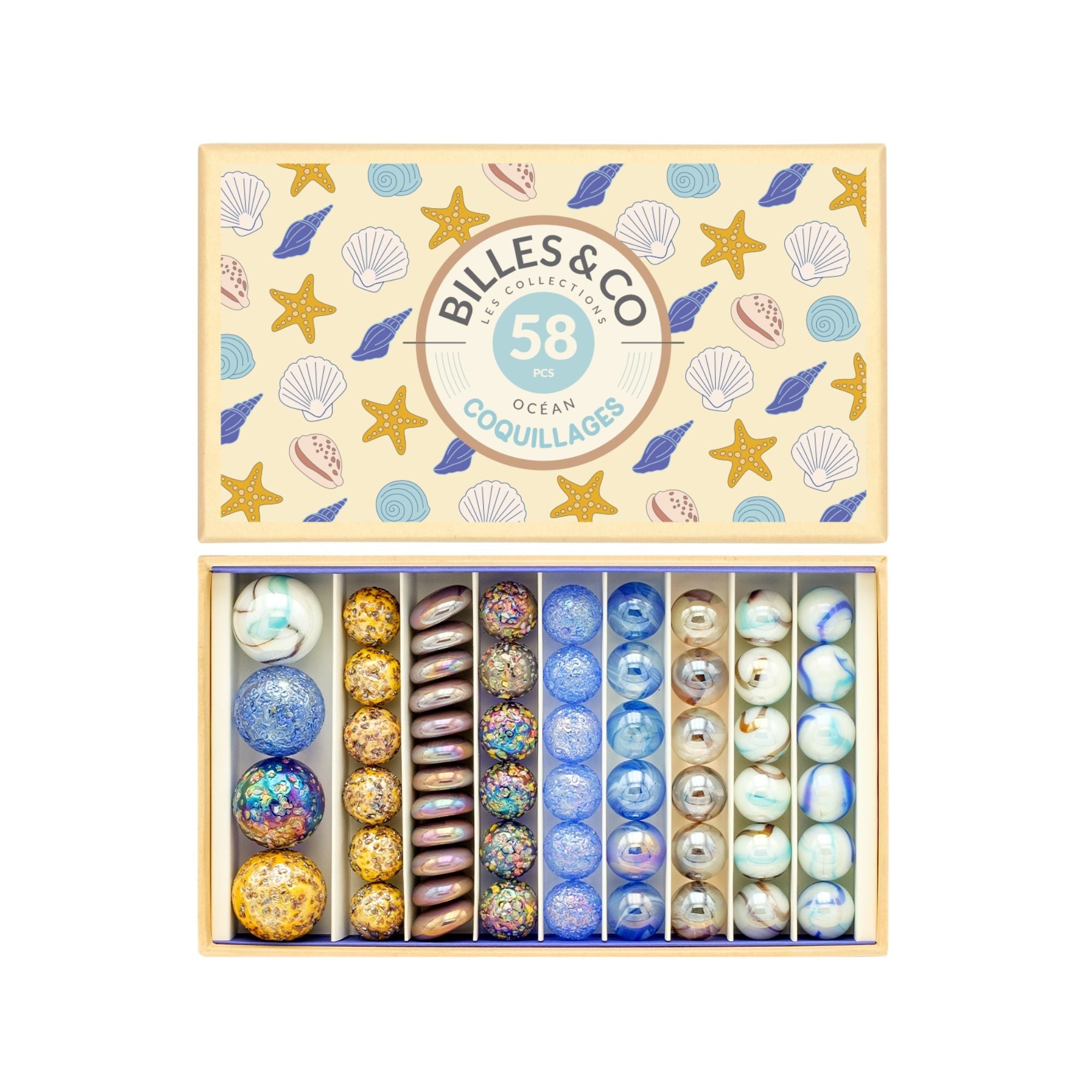 Murmel - Box Muscheln Billes & Co - malmichbunt.de