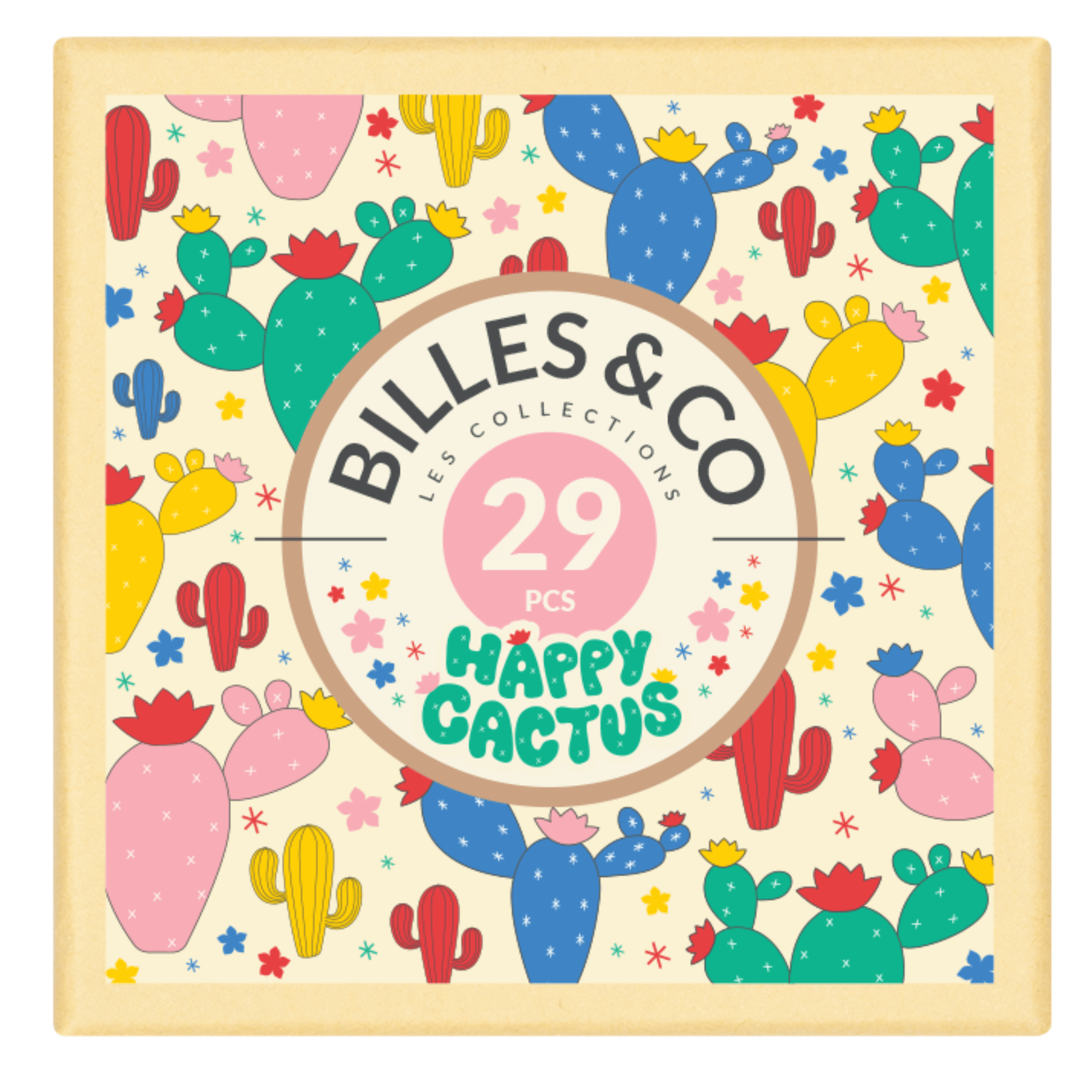 Murmeln Happy Cactus Mini - Box Billes & Co - malmichbunt.de