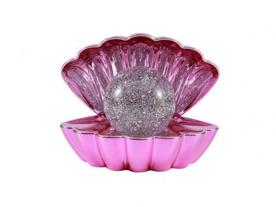 Muschellampe Rosa Metallic – Dekorative Tischlampe in Muschelform | i - Total i - Total - malmichbunt.de