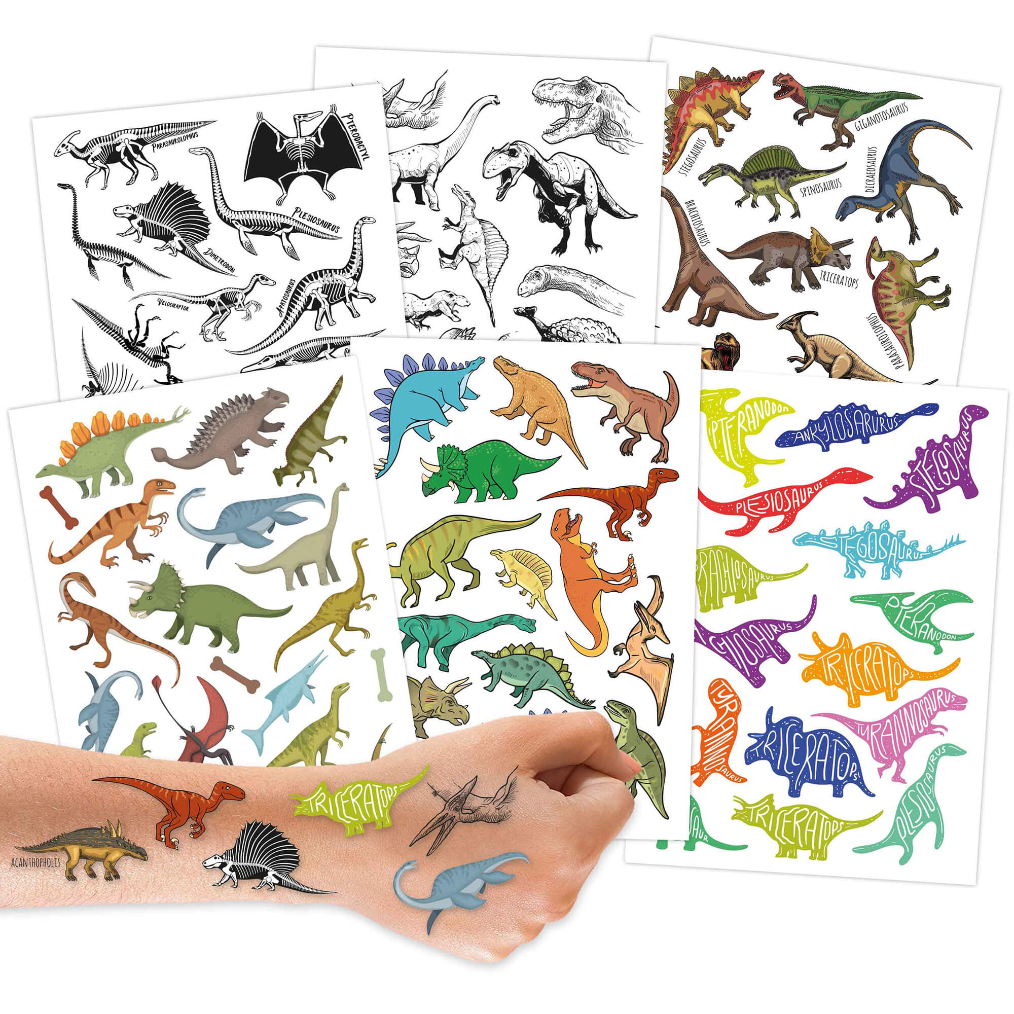 Papierdrachen Kindertattoos Dinos Papierdrachen - malmichbunt.de
