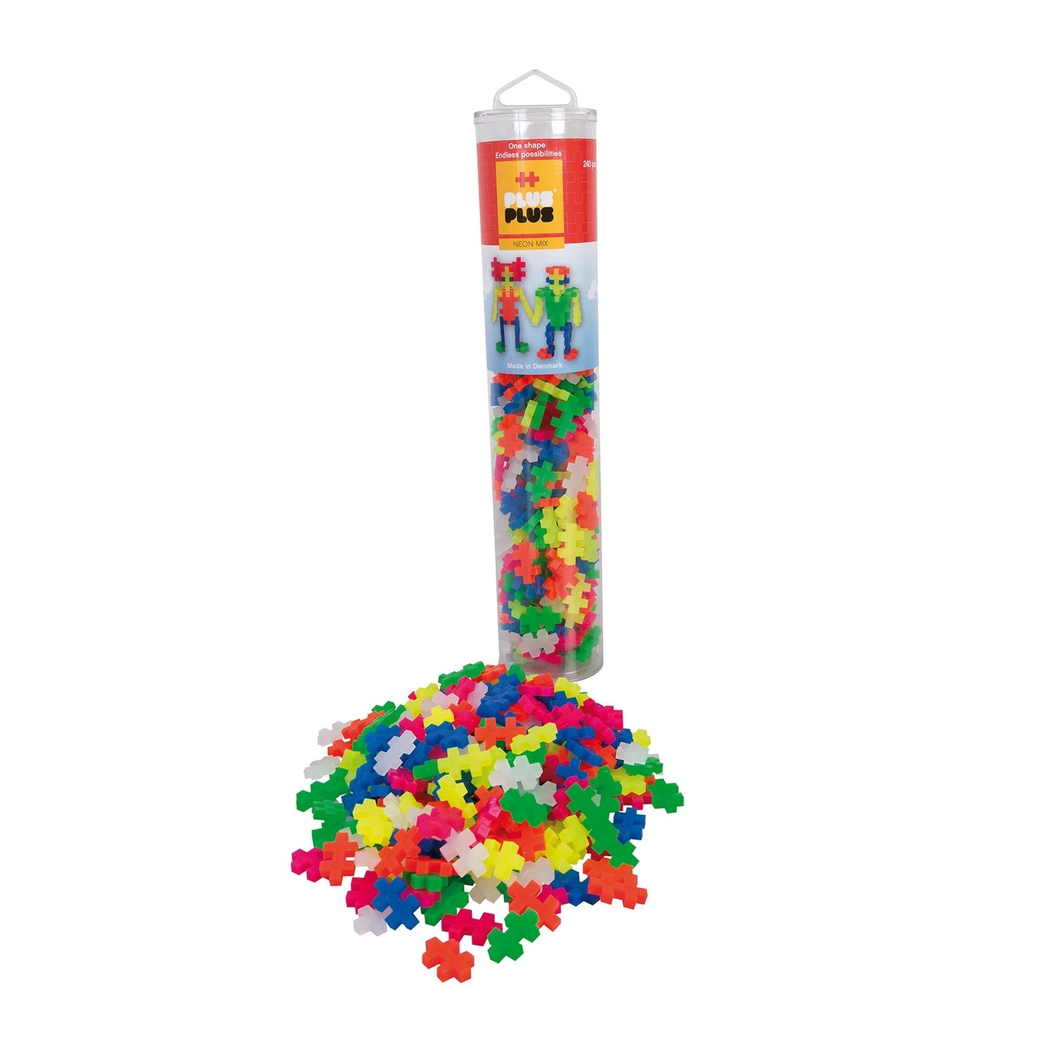Plus - Plus 240 Kreativ Bausteine Neon Plus Plus - malmichbunt.de