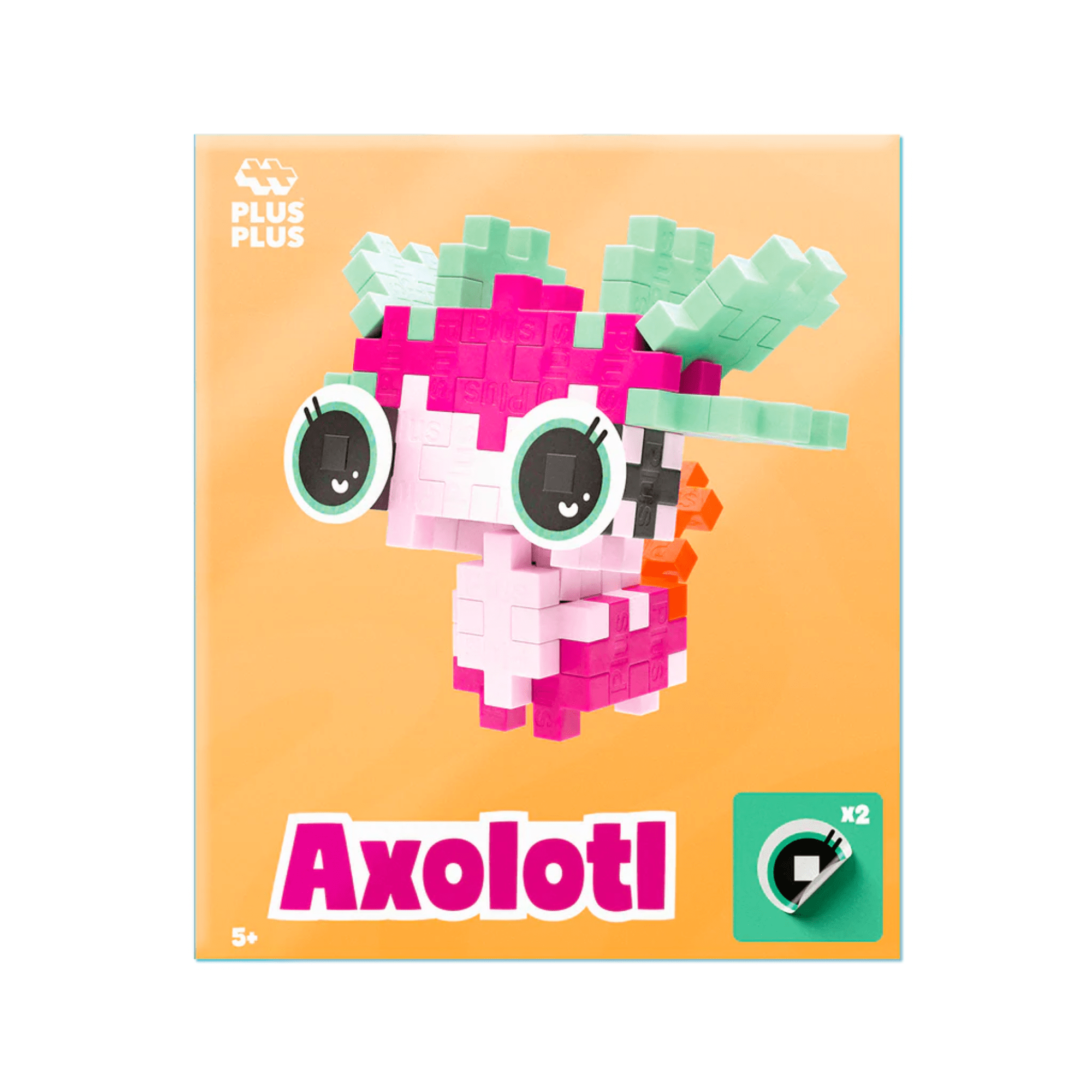 Plus - Plus Kreativ Bausteine Haustiere - Axolotl (rosa) Plus Plus - malmichbunt.de