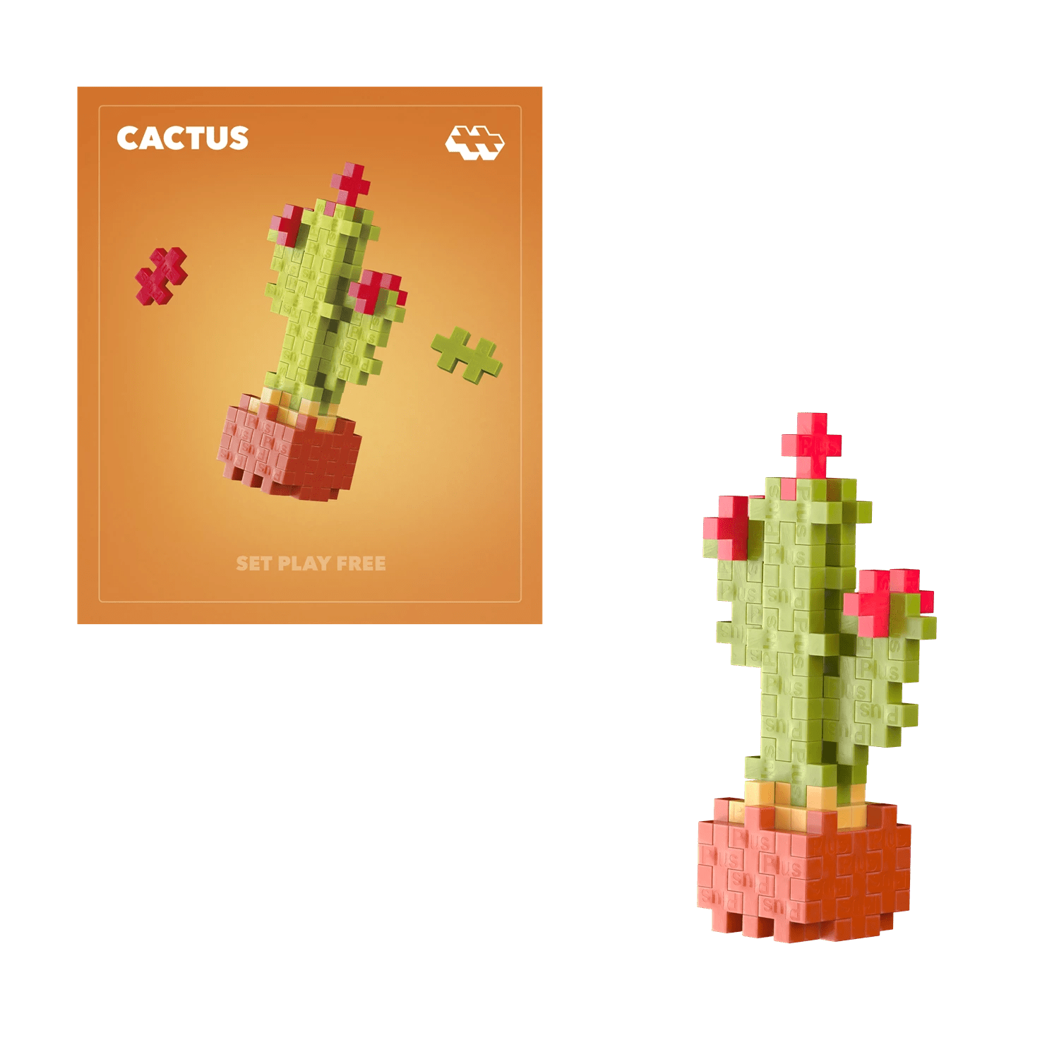 Plus - Plus Kreativ Bausteine Pflanzen Kaktus (Calm Cactus) Plus Plus - malmichbunt.de