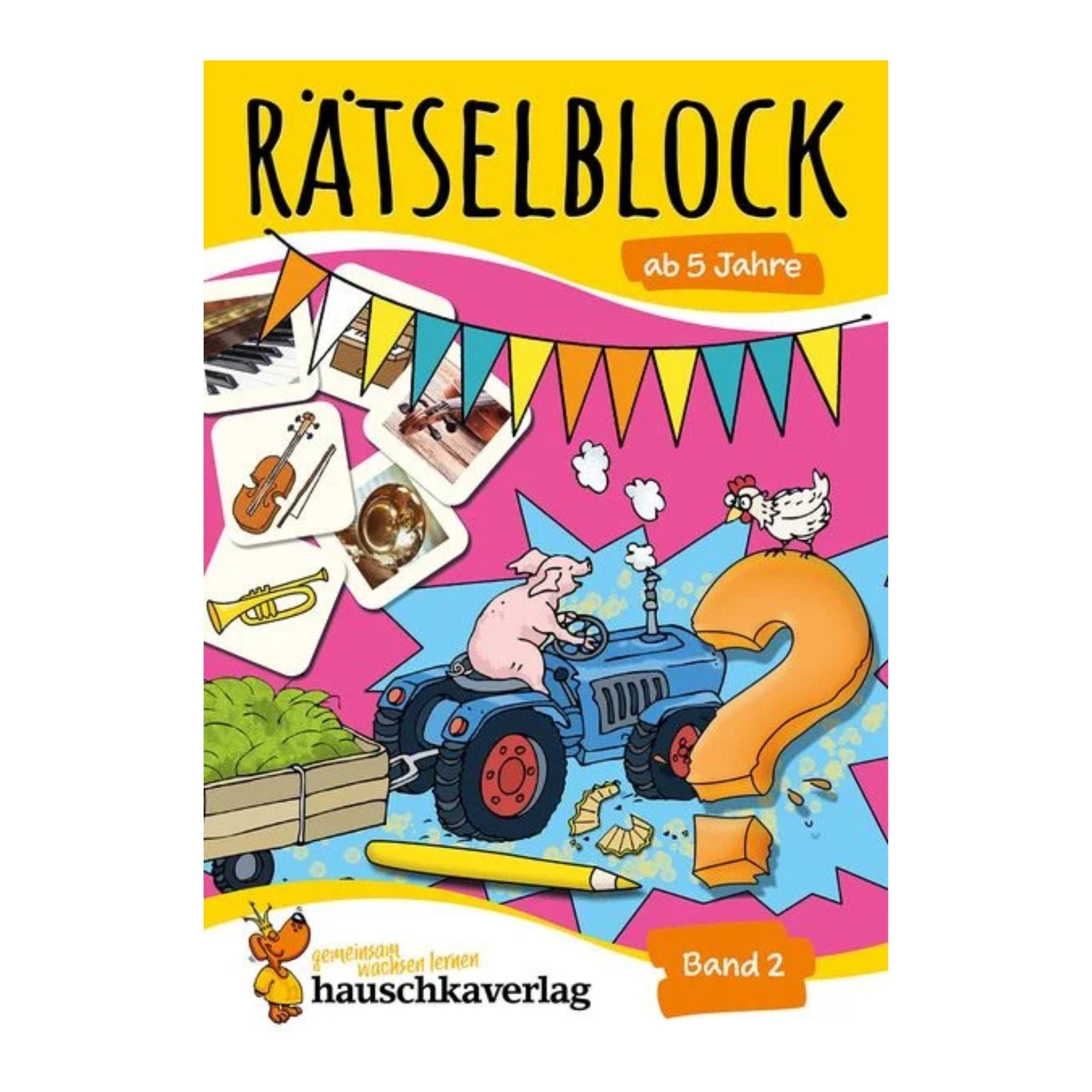 Rätselblock ab 5 Jahre, Band 2 - Nr. 636 Hauschka Verlag - malmichbunt.de