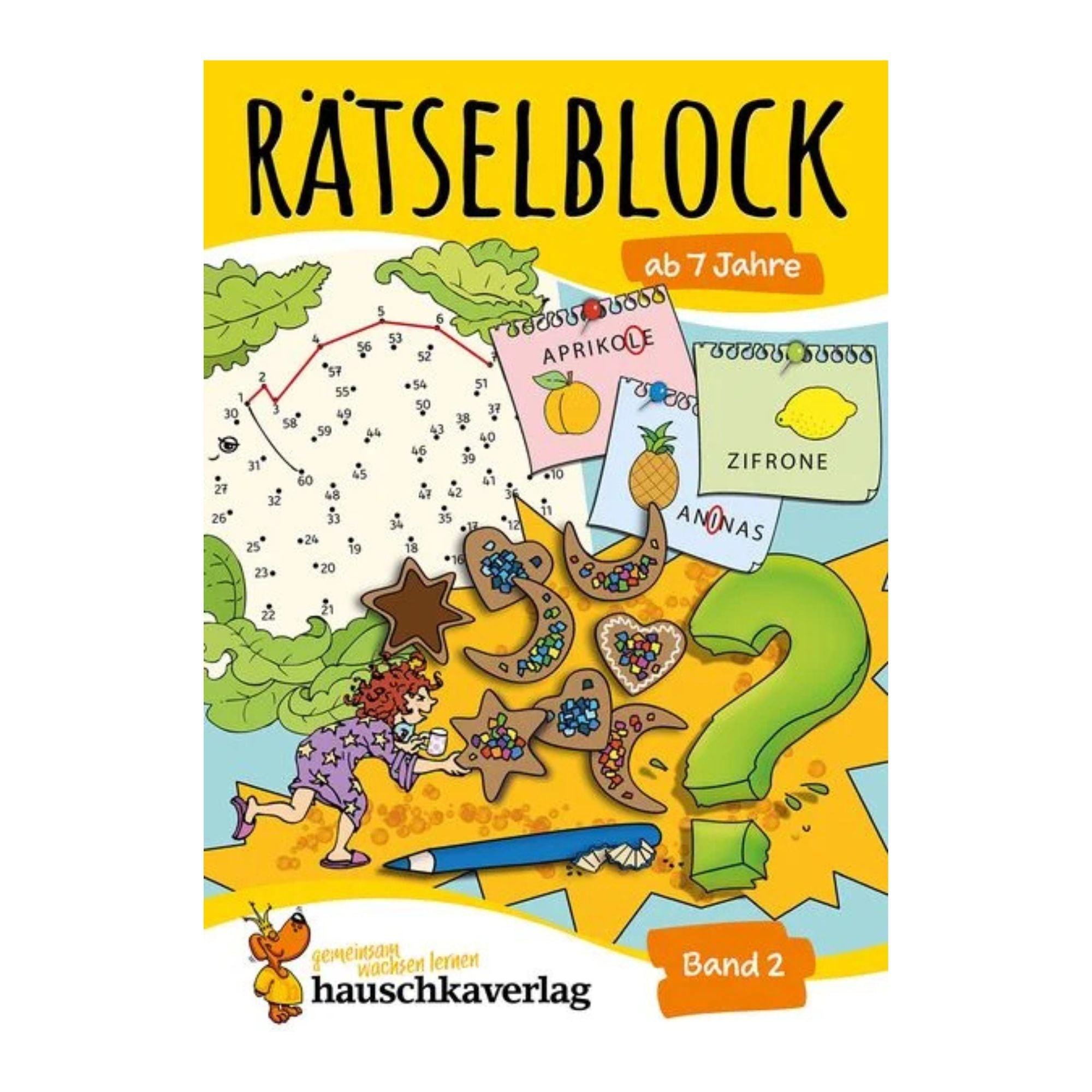 Rätselblock ab 7 Jahre, Band 2 - Nr. 638 Hauschka Verlag - malmichbunt.de
