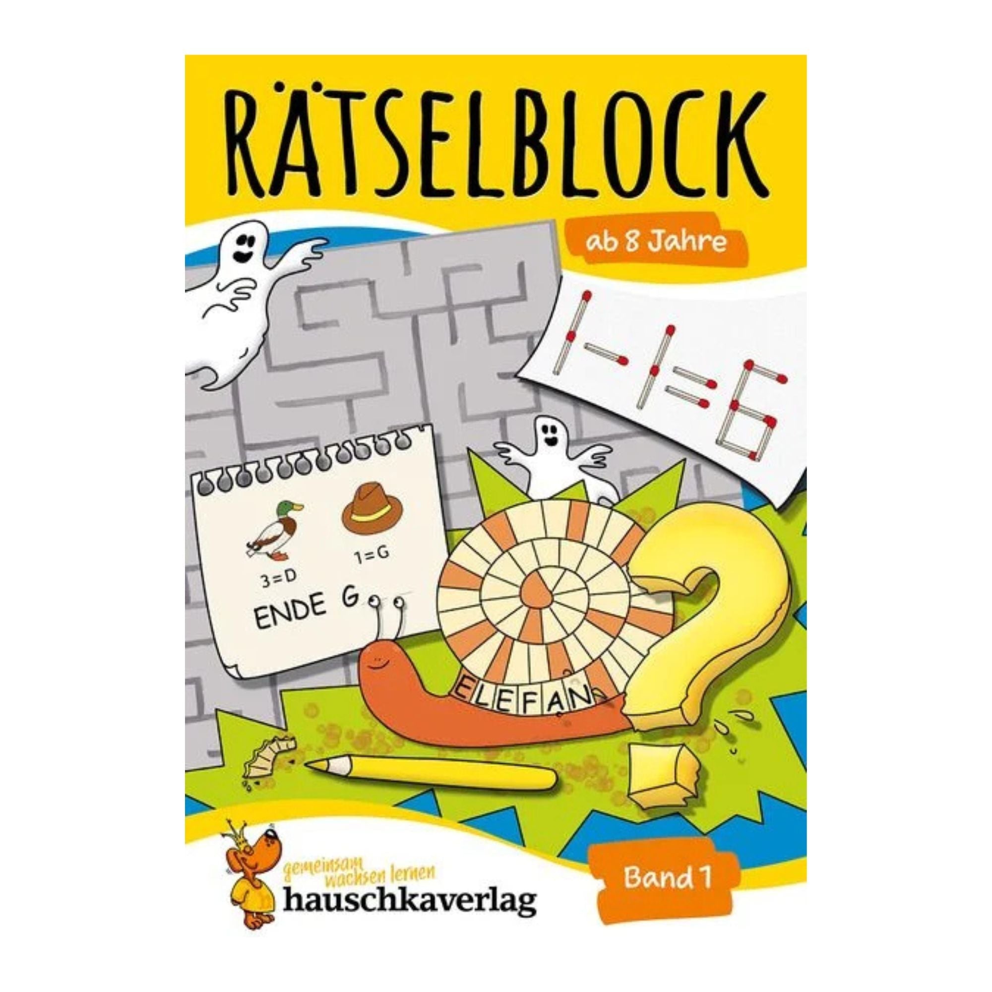 Rätselblock ab 8 Jahre, Band 1 - Nr. 633 Hauschka Verlag - malmichbunt.de