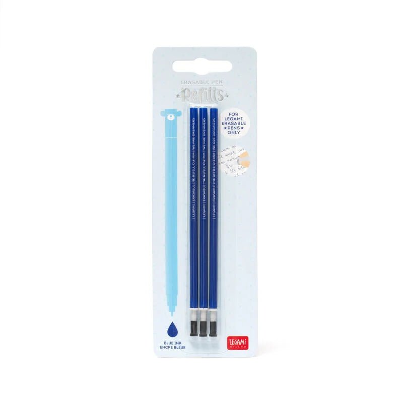 Set mit 3 Ersatzminen für Löschbarer Gelstift Legami - malmichbunt.de