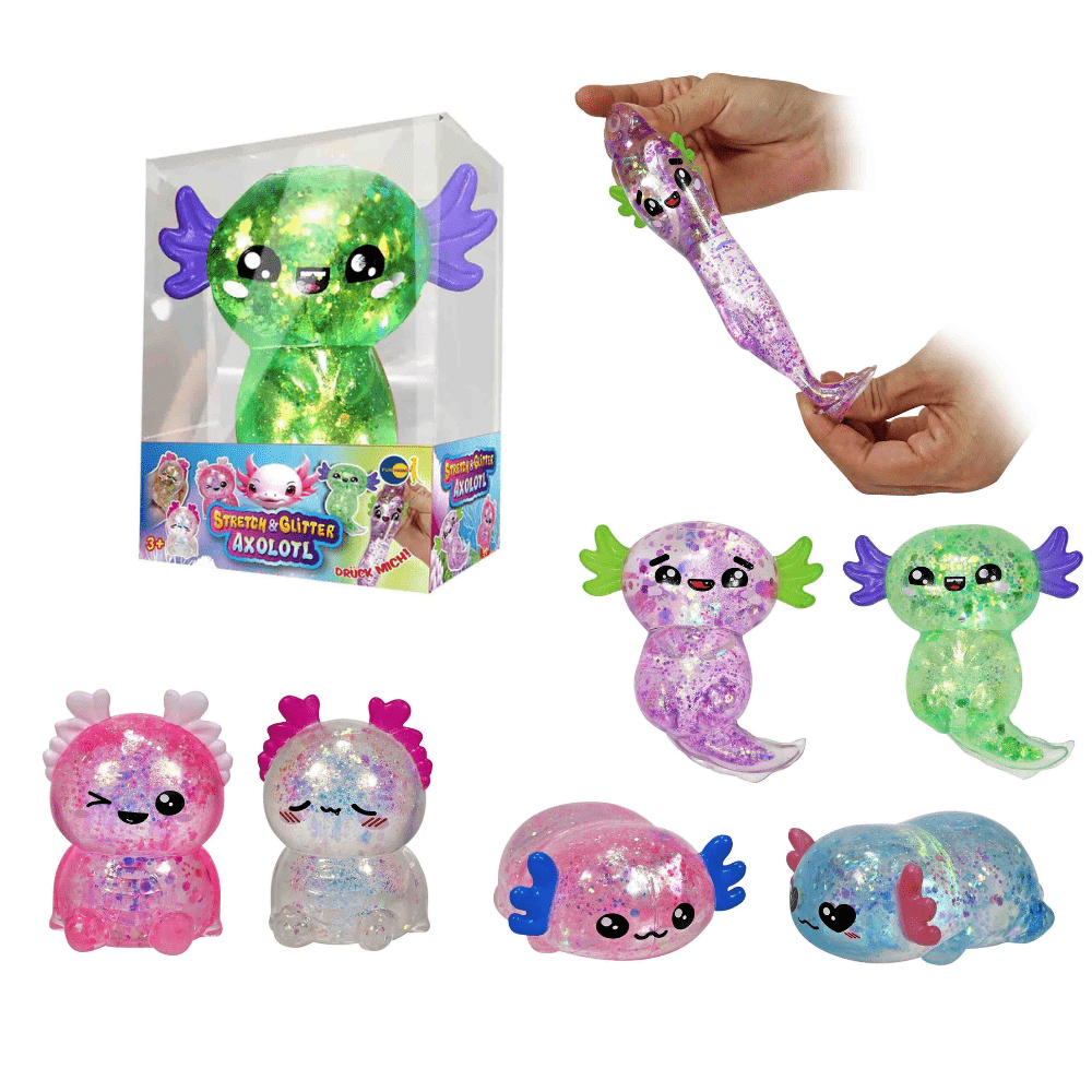 Strechty Glitzer Axolotl Funtrading - malmichbunt.de