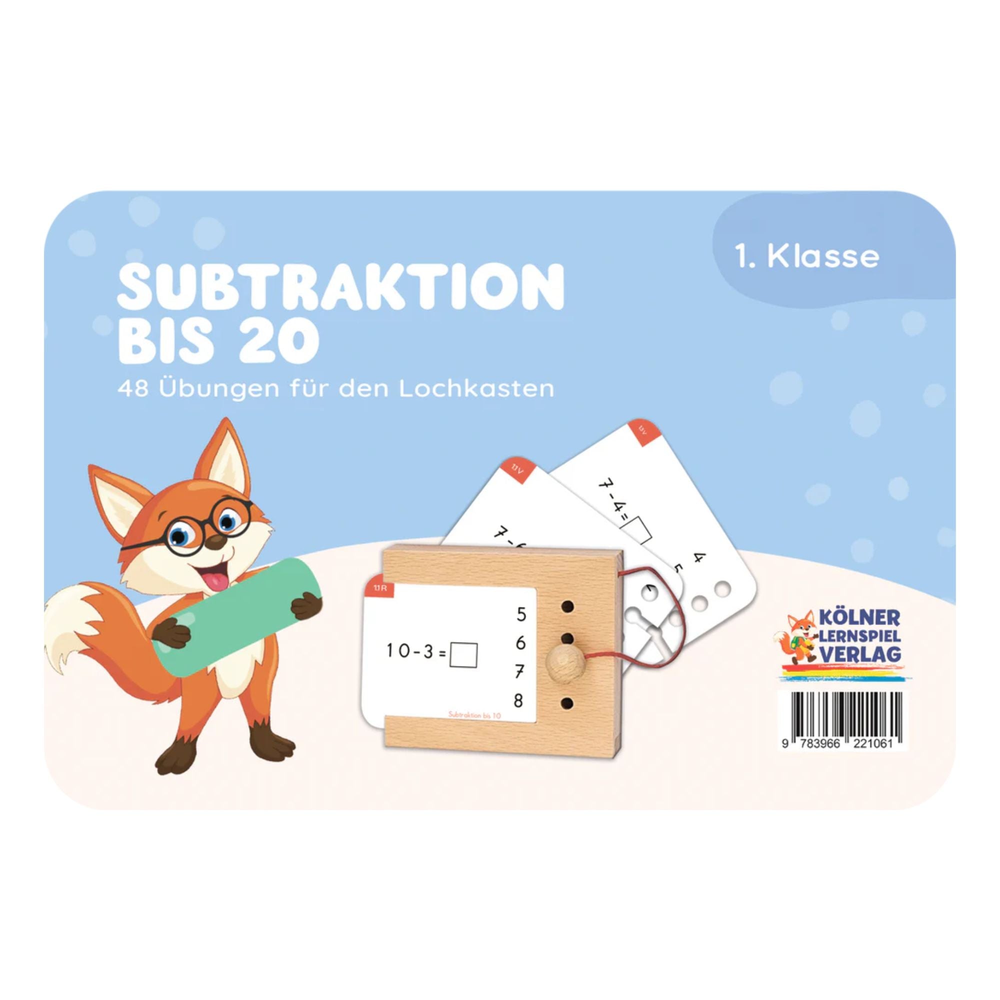 Subtraktion bis 20 - Übungen für den Lochkasten Lernspielverlag - malmichbunt.de