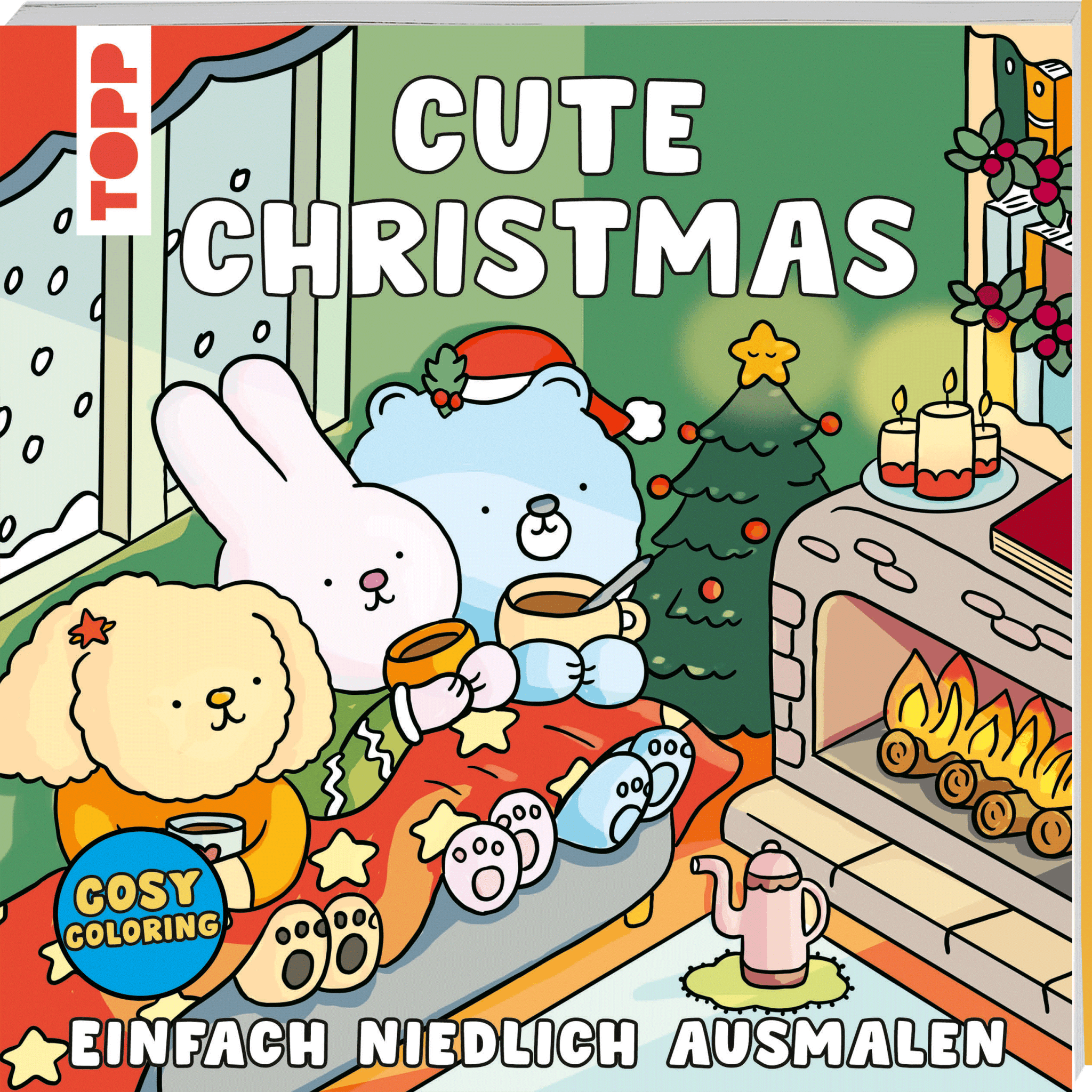 Topp Verlag - Malbuch "Cute Christmas" TOPP Verlag - malmichbunt.de