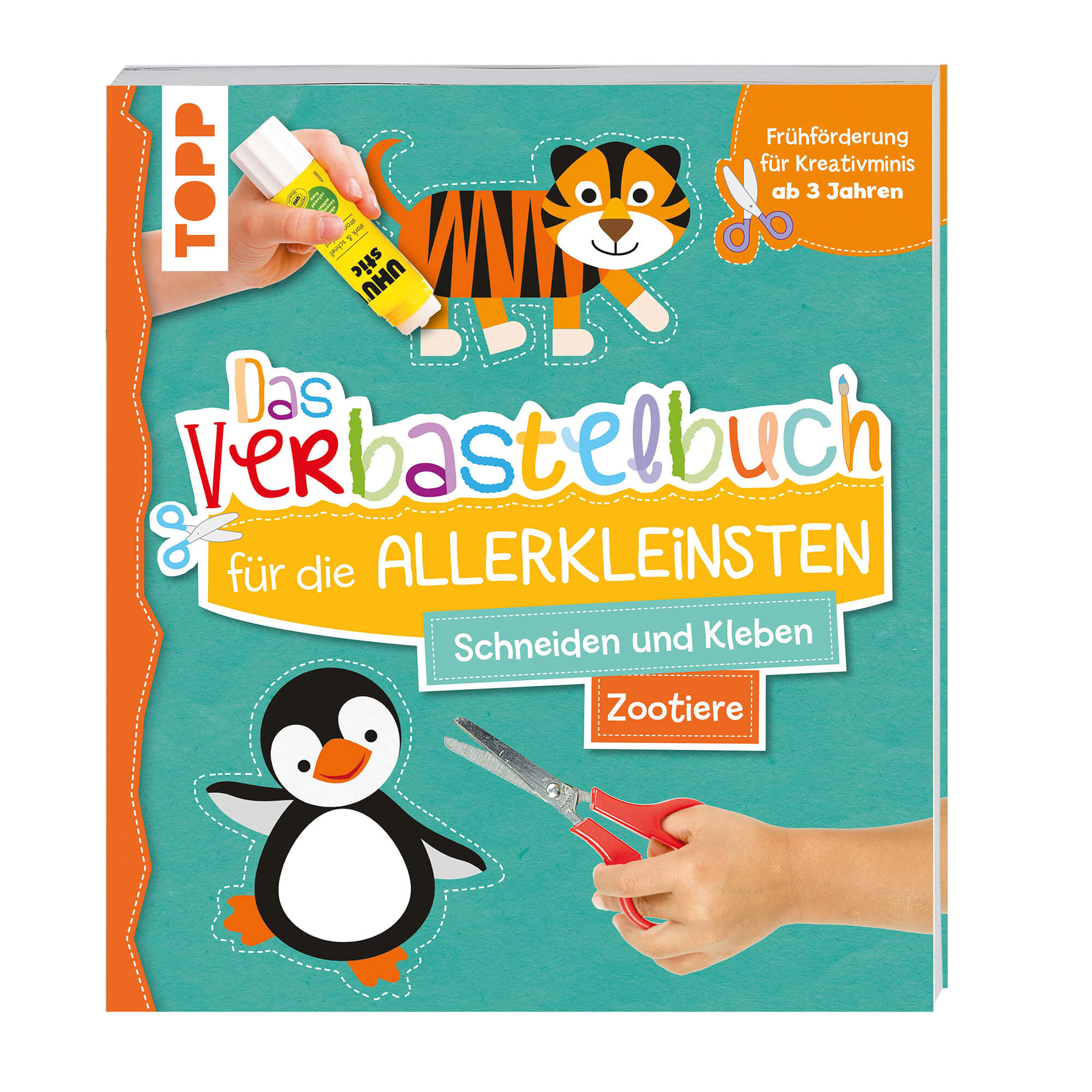 Verbastelbuch für die Allerkleinsten: Zootiere TOPP Verlag - malmichbunt.de
