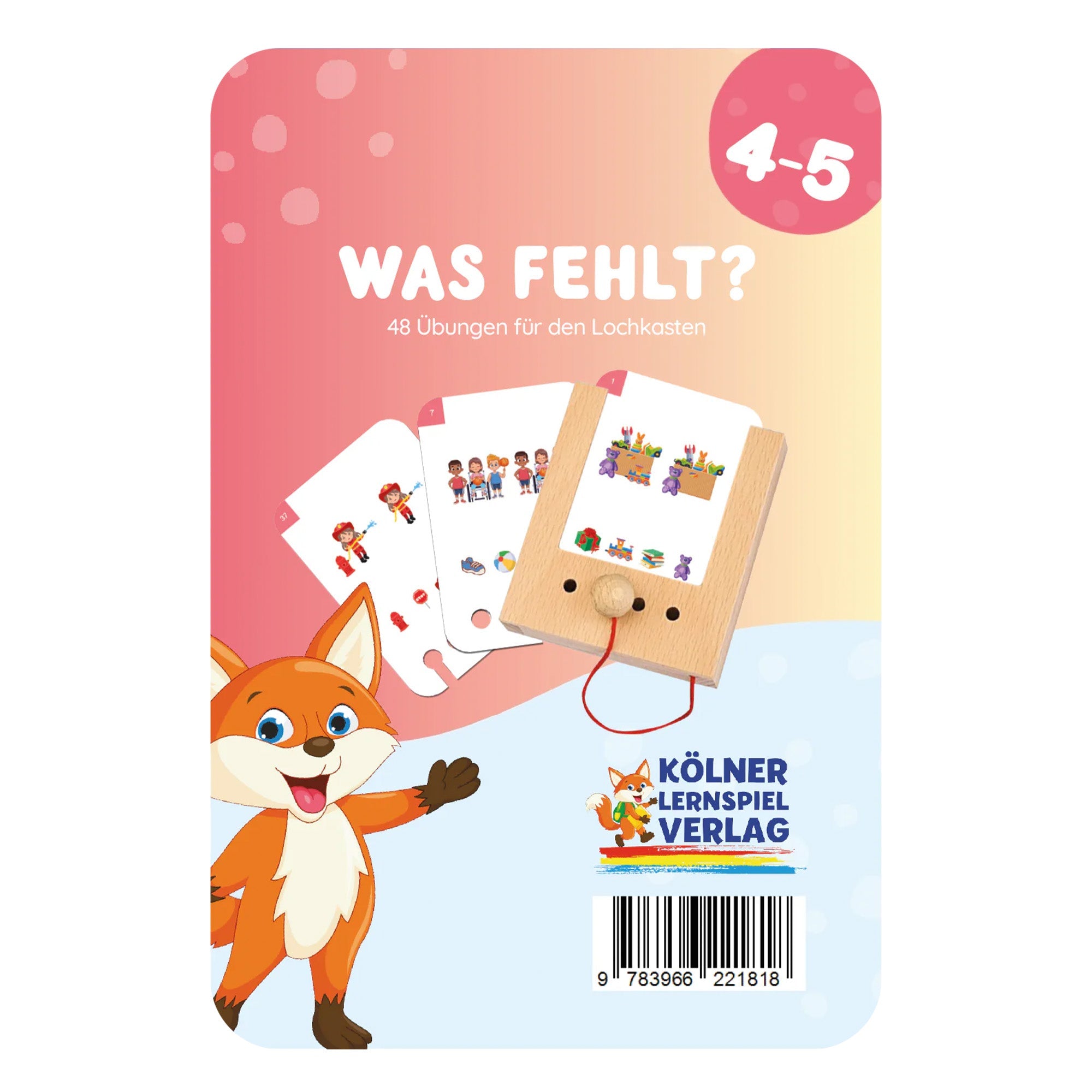 Was fehlt? Unterschiede erkennen 4 - 5 Jahre - Übungen für den Lochkasten Lernspielverlag - malmichbunt.de