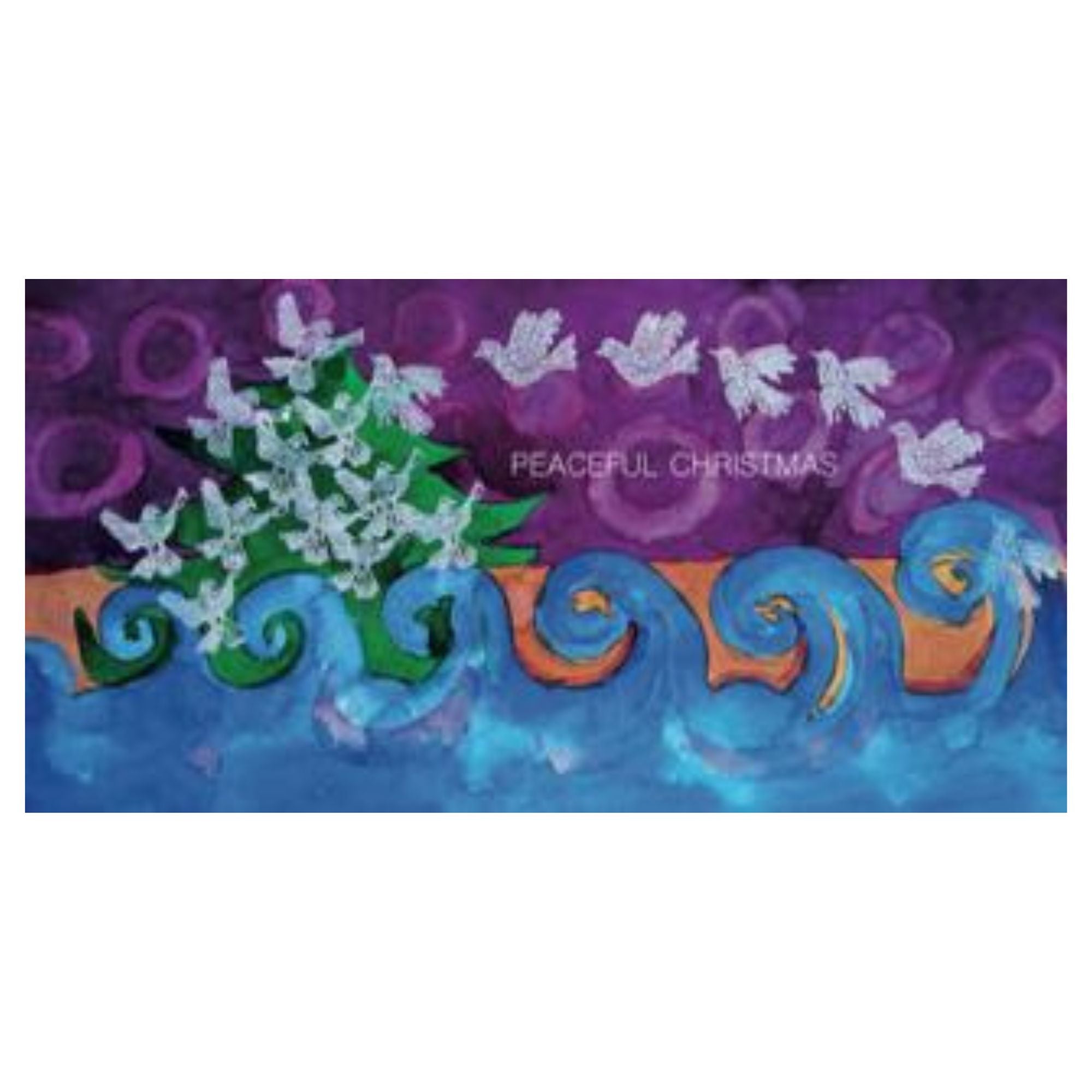 Weihnachtskarte "Frieden" Arche noVa - malmichbunt.de