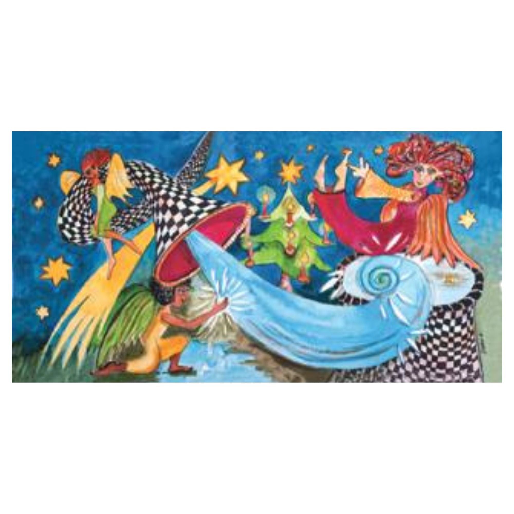 Weihnachtskarte "Posaune" Arche noVa - malmichbunt.de