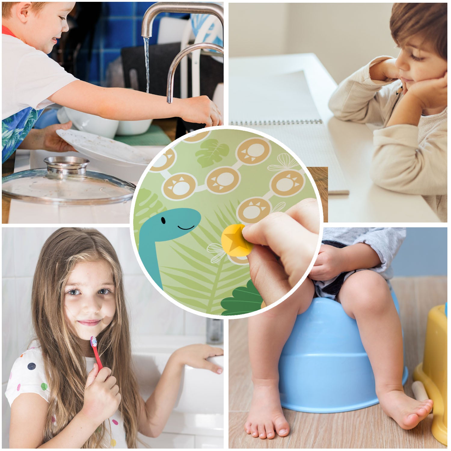 10 Belohnungstafeln für Kinder - Motiv Dino Jeka - malmichbunt.de