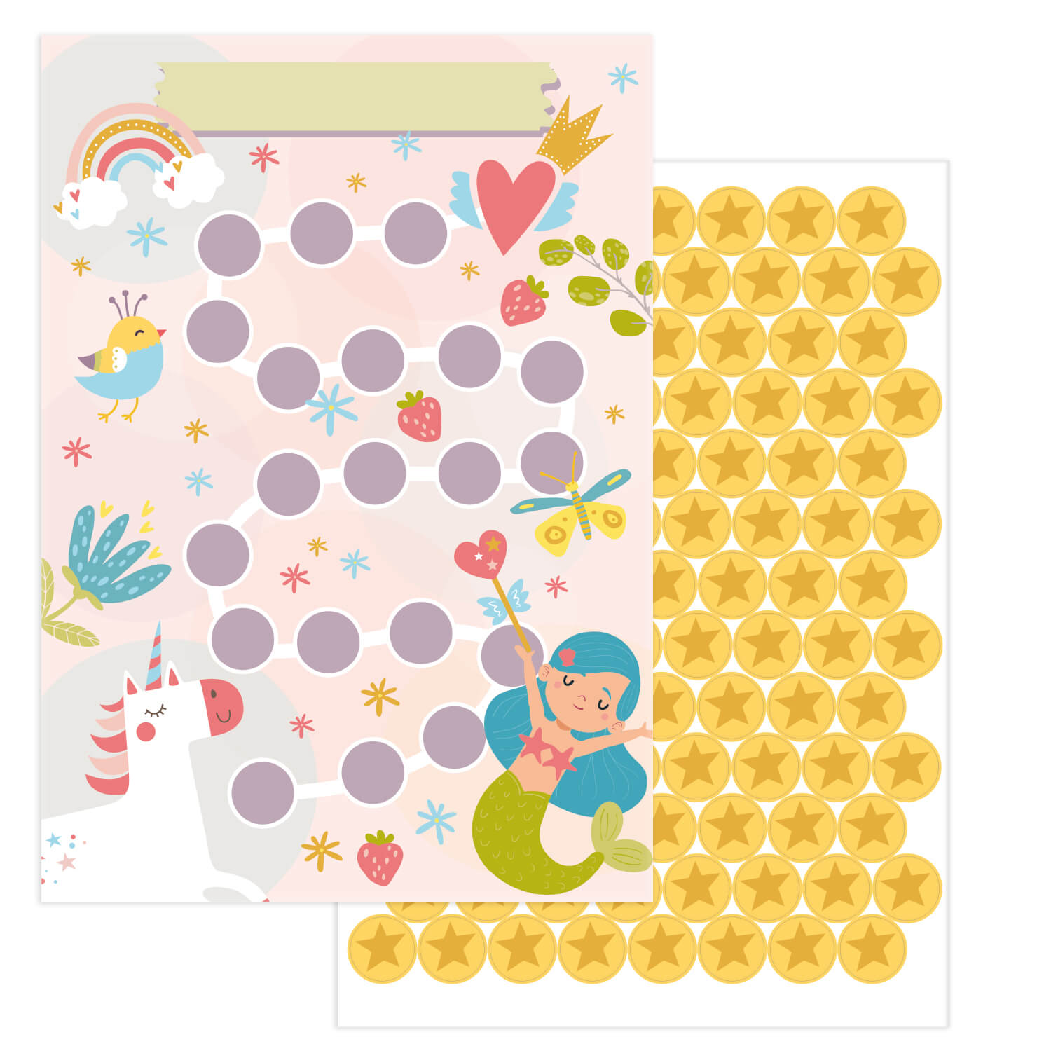 10 Belohnungstafeln für Kinder - Motiv Fantasie Jeka - malmichbunt.de